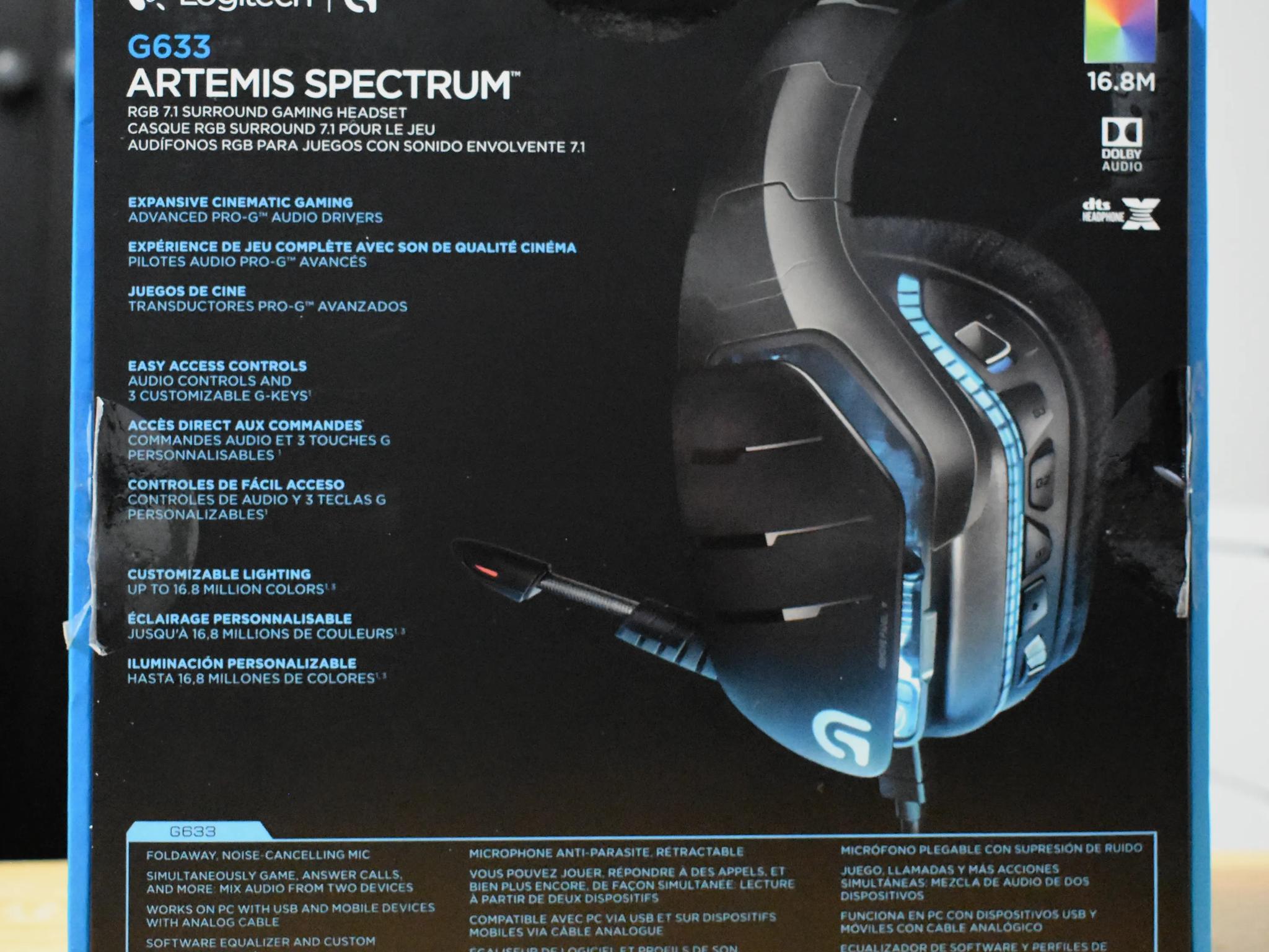Logitech G633 Artemis Spectrum RGB 7.1 Surround Sound Gaming Wired Headset