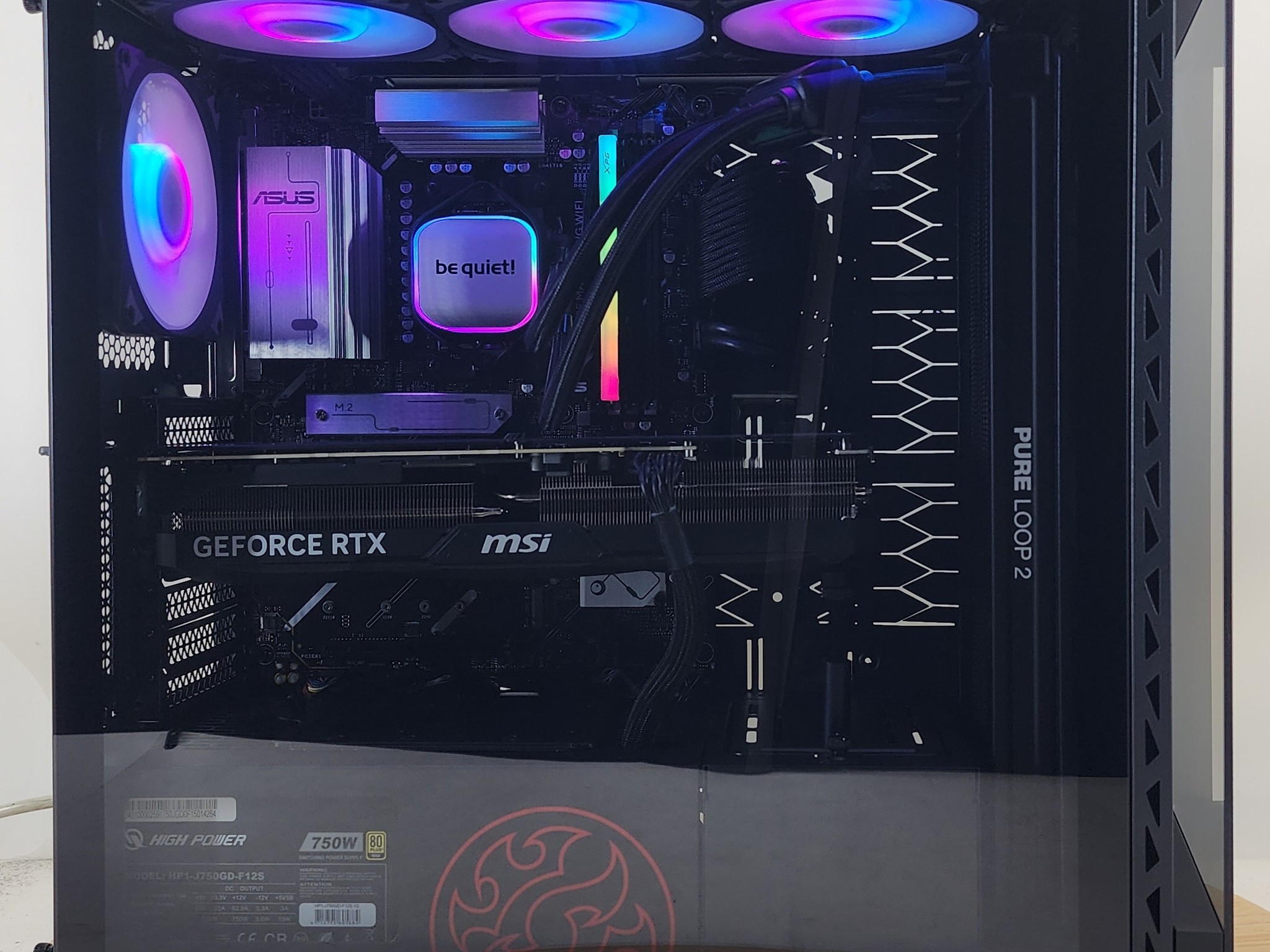 Gaming PC Ryzen 7 7800X3D 16GB RAM 1TB SSD RTX 4070 Ti SUPER 16GB Win11 Computer