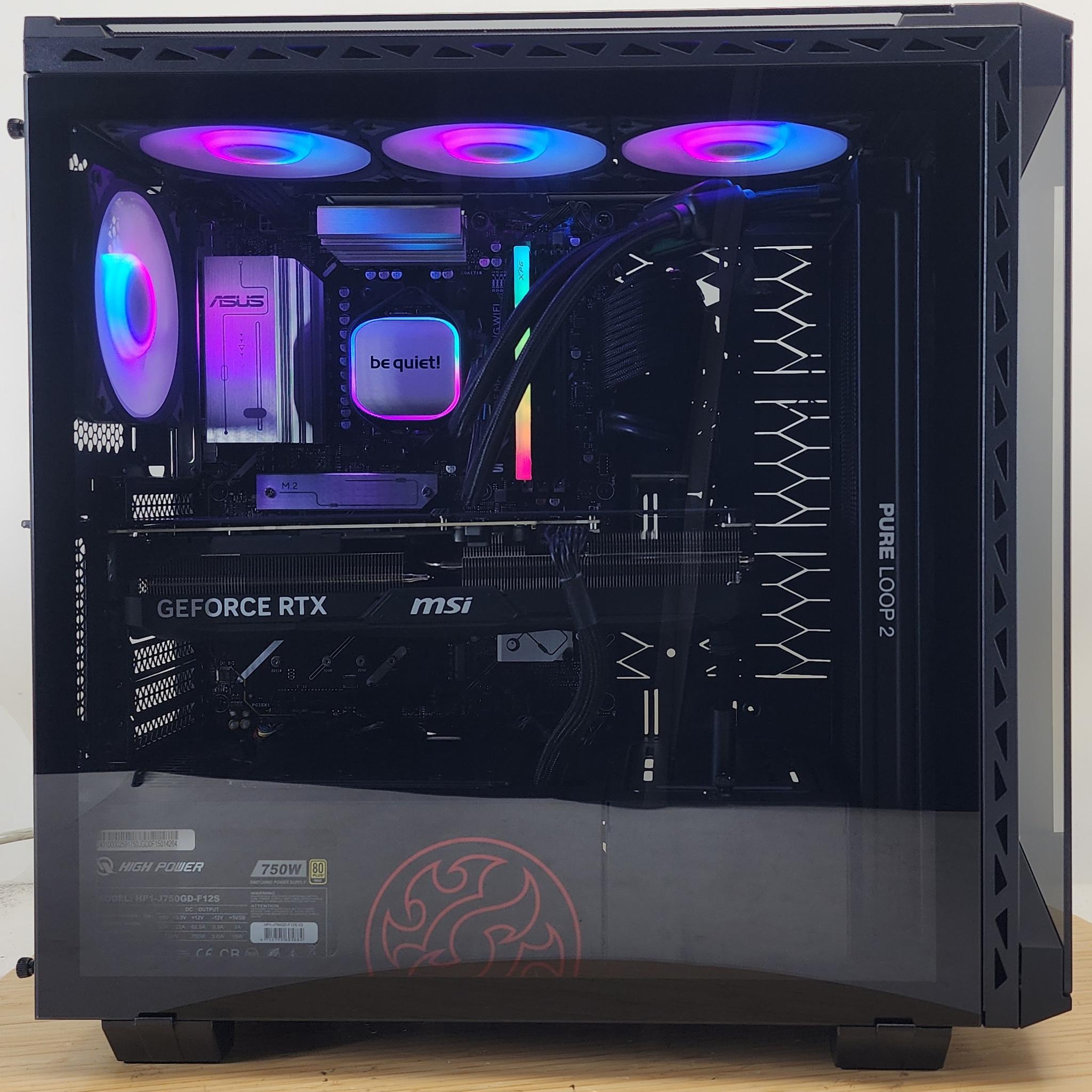Gaming PC Ryzen 7 7800X3D 16GB RAM 1TB SSD RTX 4070 Ti SUPER 16GB Win11 Computer