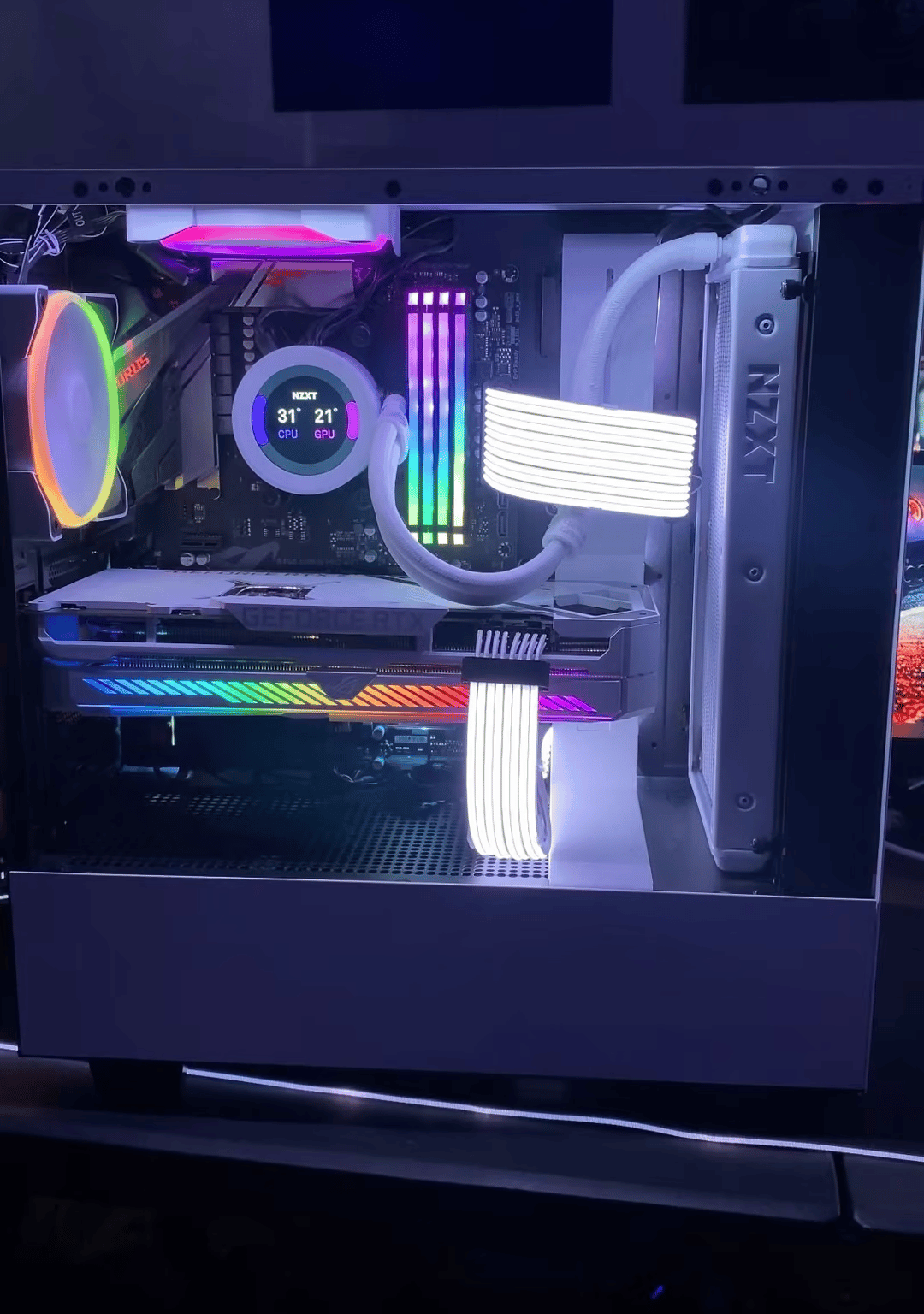 White beauty. 3070 strix and Ryzen 5600x
