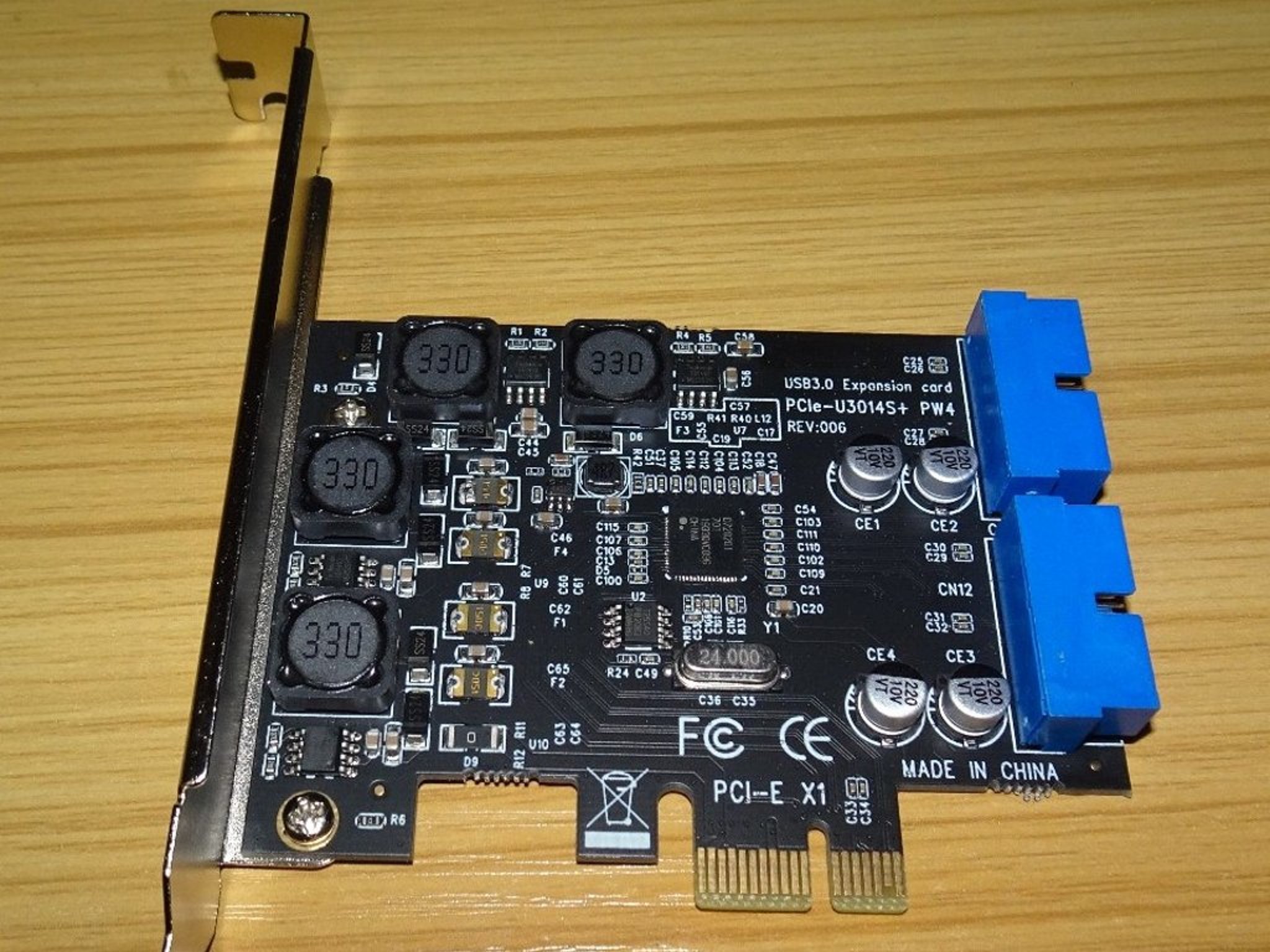 PCIE PCI Express to Dual 20 Pin USB 3.0 PCI-e X1 to 2 ports 19pin USB 3.0 Header