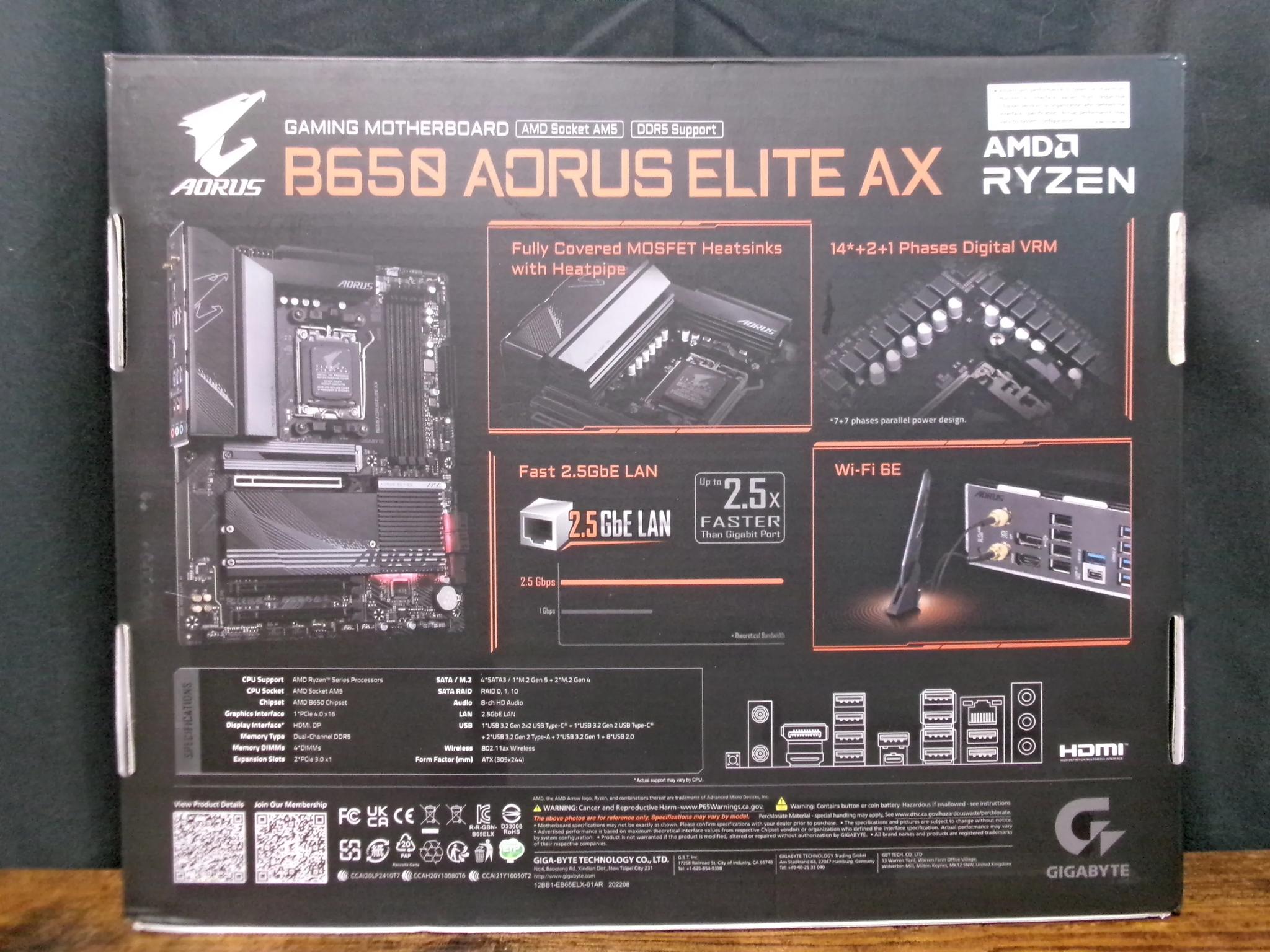 Ryzen 7600 + Aorus B650