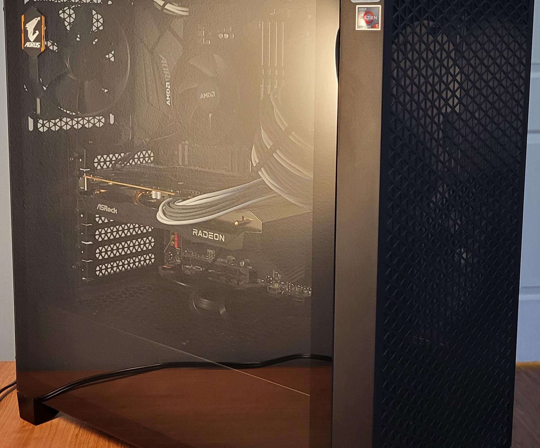ATX, AMD Ryzen 5600, AMD Radeon 6600, 32GB RAM Used PC- Good Condition