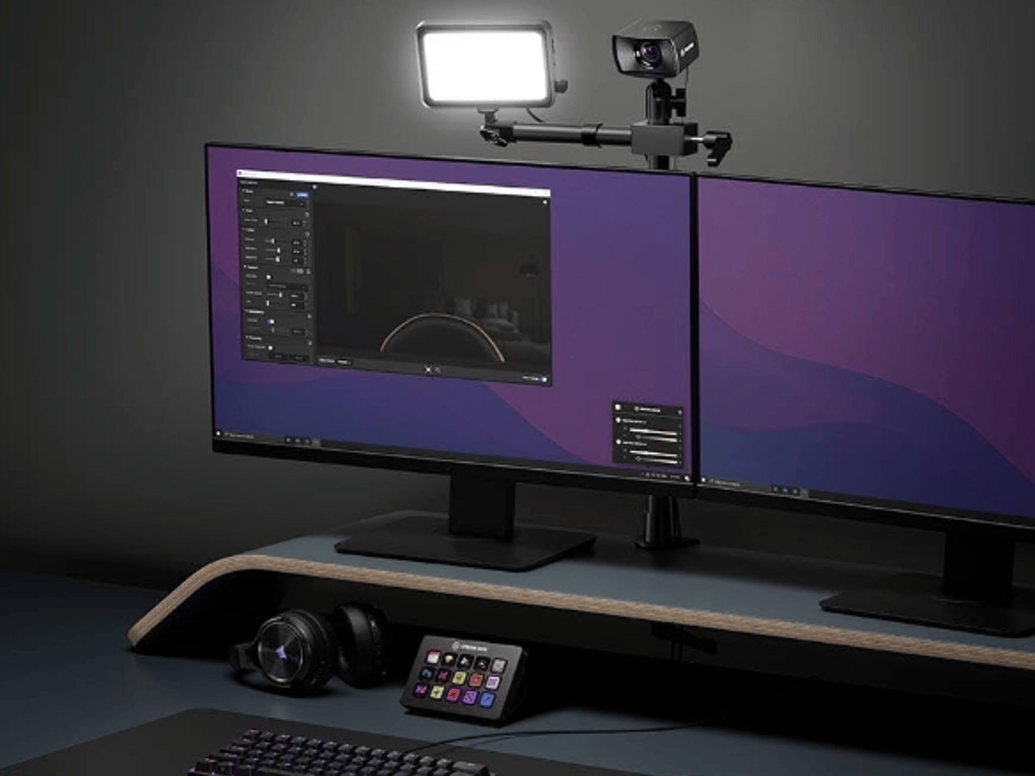Elgato Key Light Mini + Cold Shoe Multi Mount Accessory