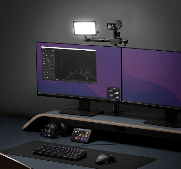 Elgato Key Light Mini + Cold Shoe Multi Mount Accessory