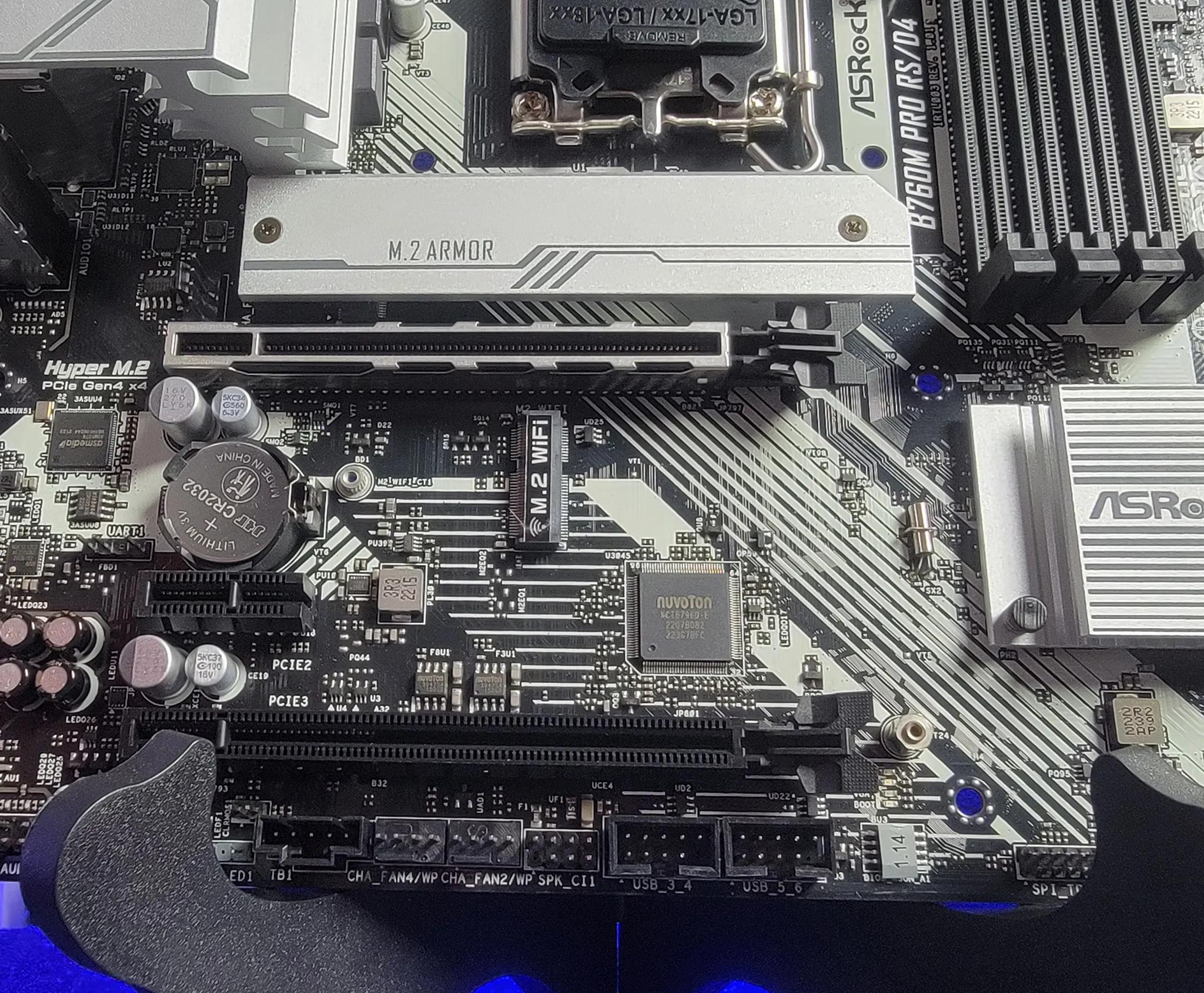 ASRock B760M Pro RS/D4 Motherboard for Intel 12th 13th and 14th Generation CPUs (LGA1700)