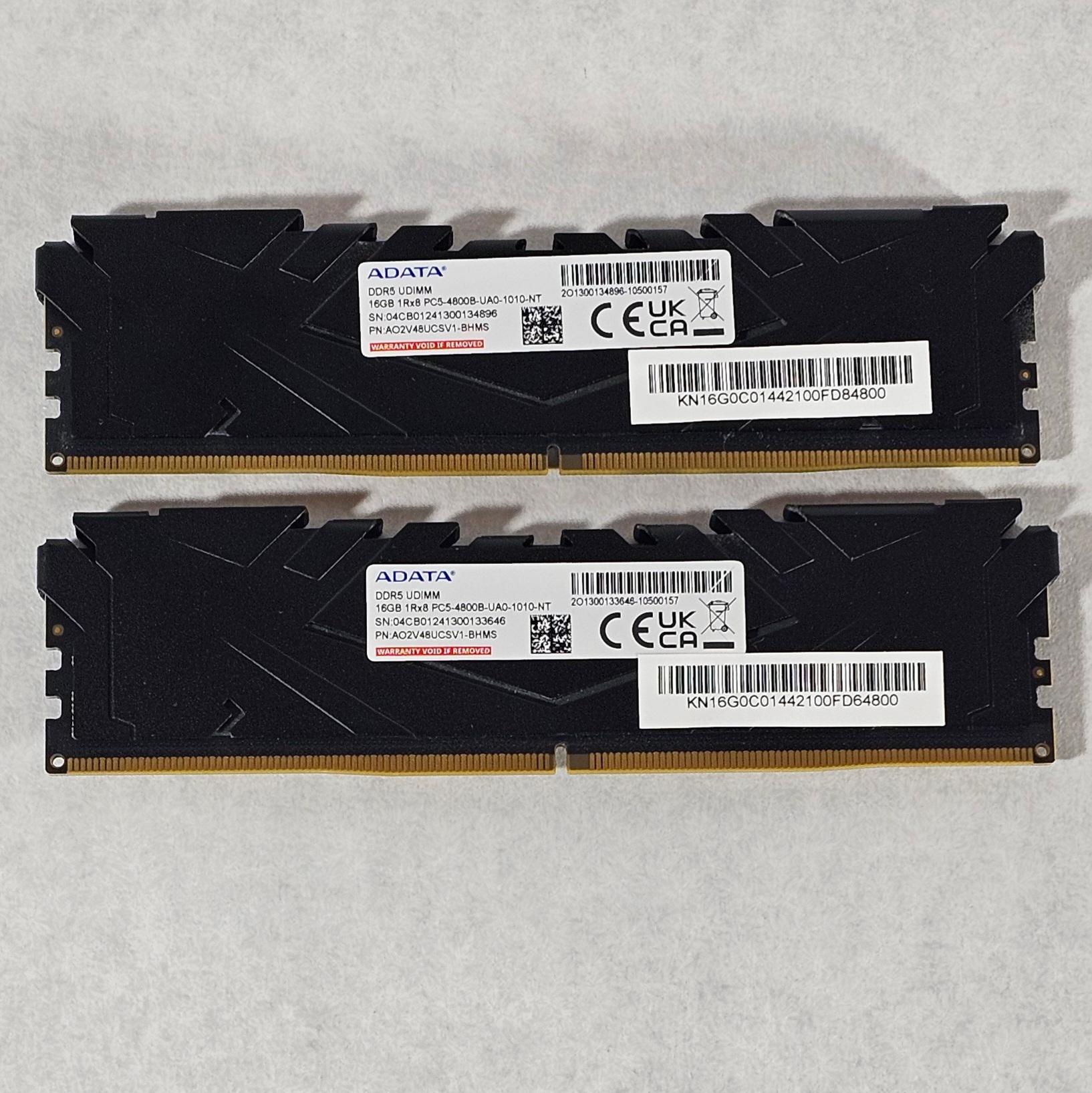 32GB DDR5 (2x16GB) 4800MT/s ADATA Predator