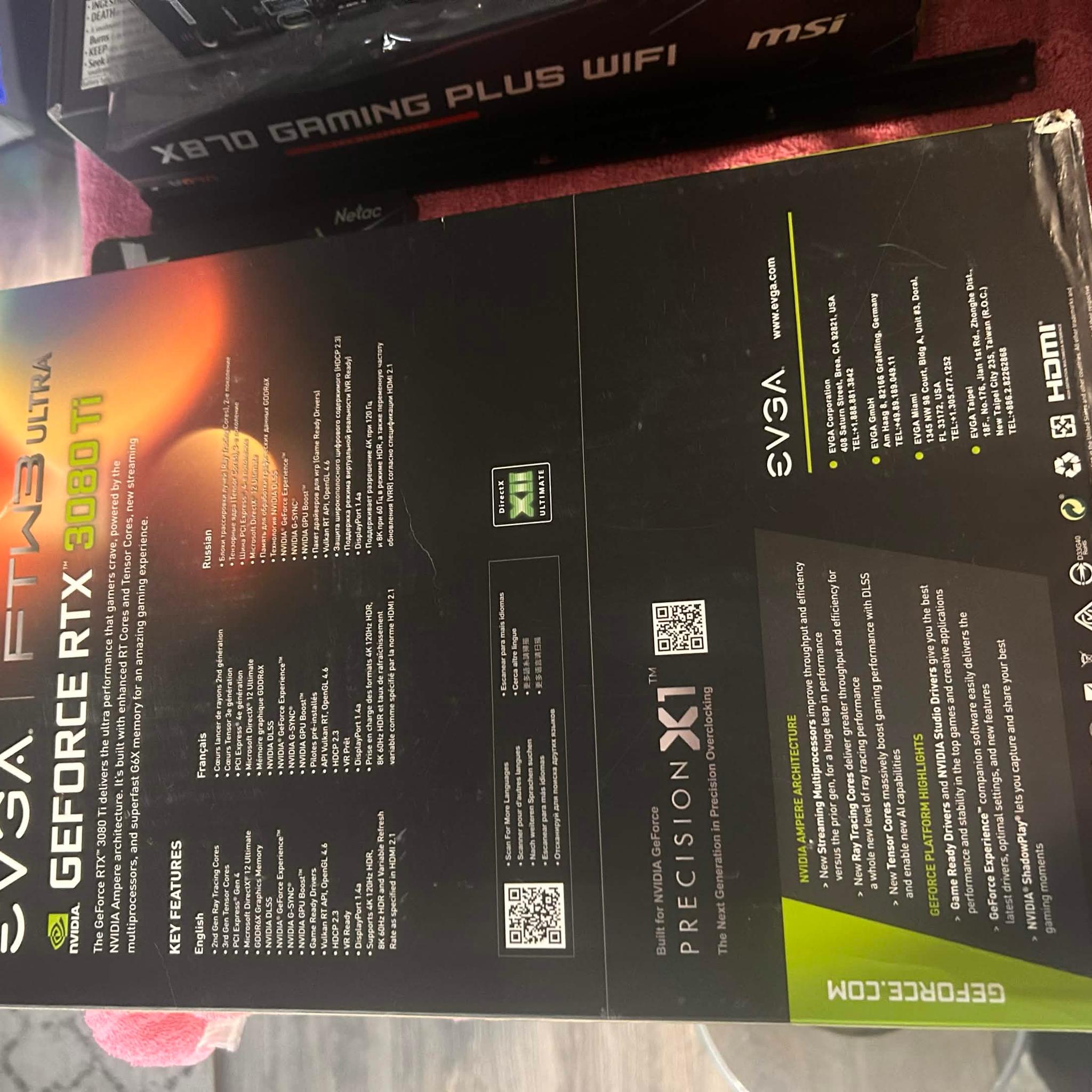 EVGA FTW3 ULTRA GAMING LE iCX3 GeForce RTX 3080 Ti