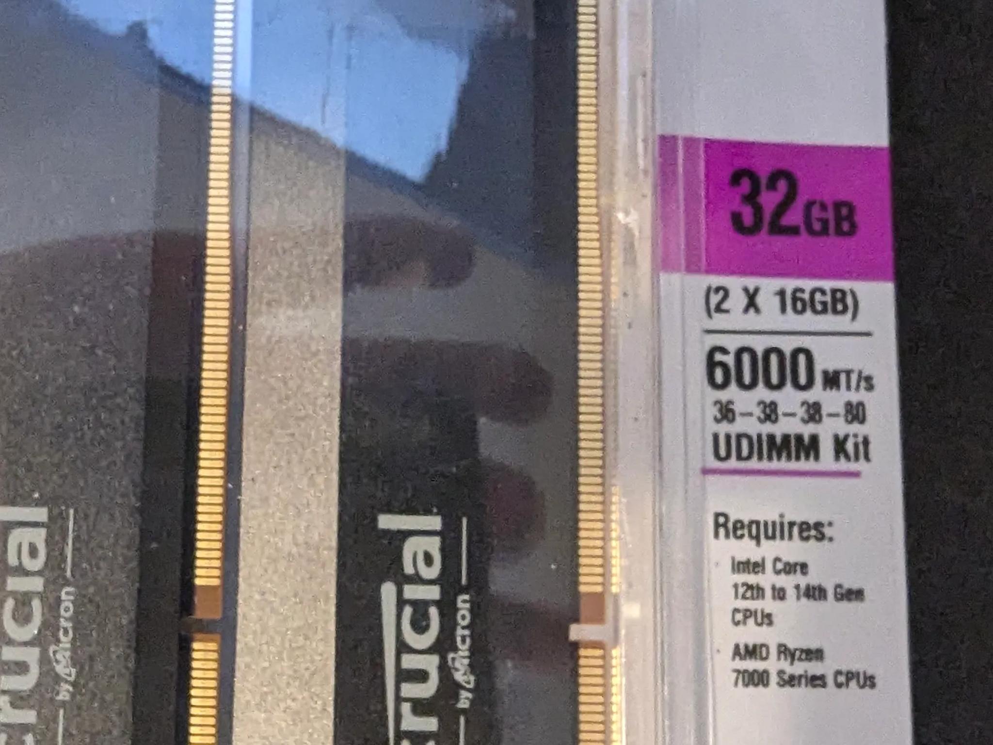 Crucial DDR5 6000Mhz CL36