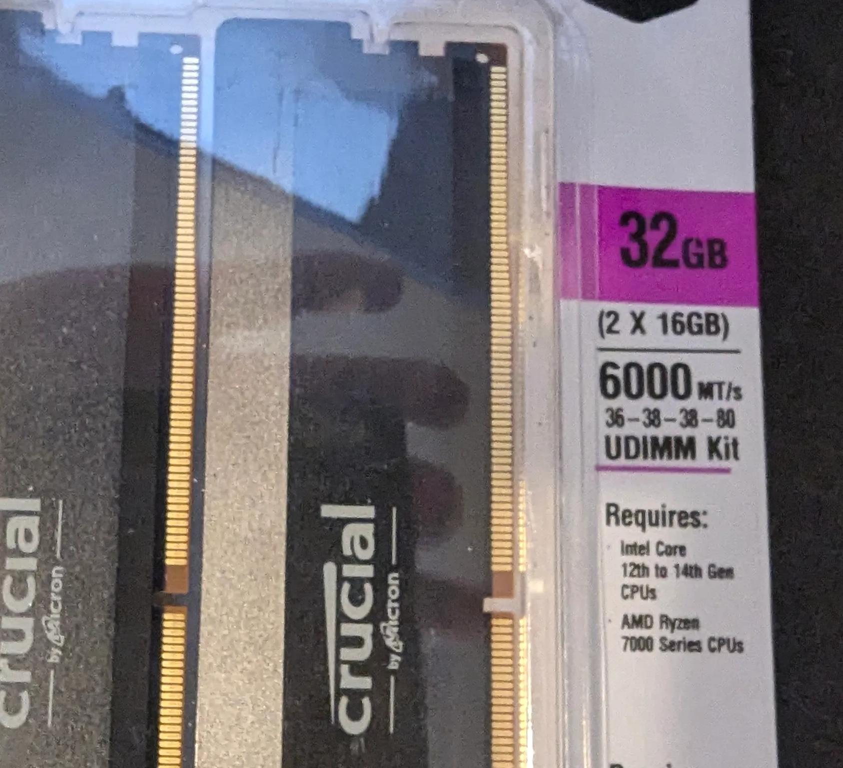 Crucial DDR5 6000Mhz CL36
