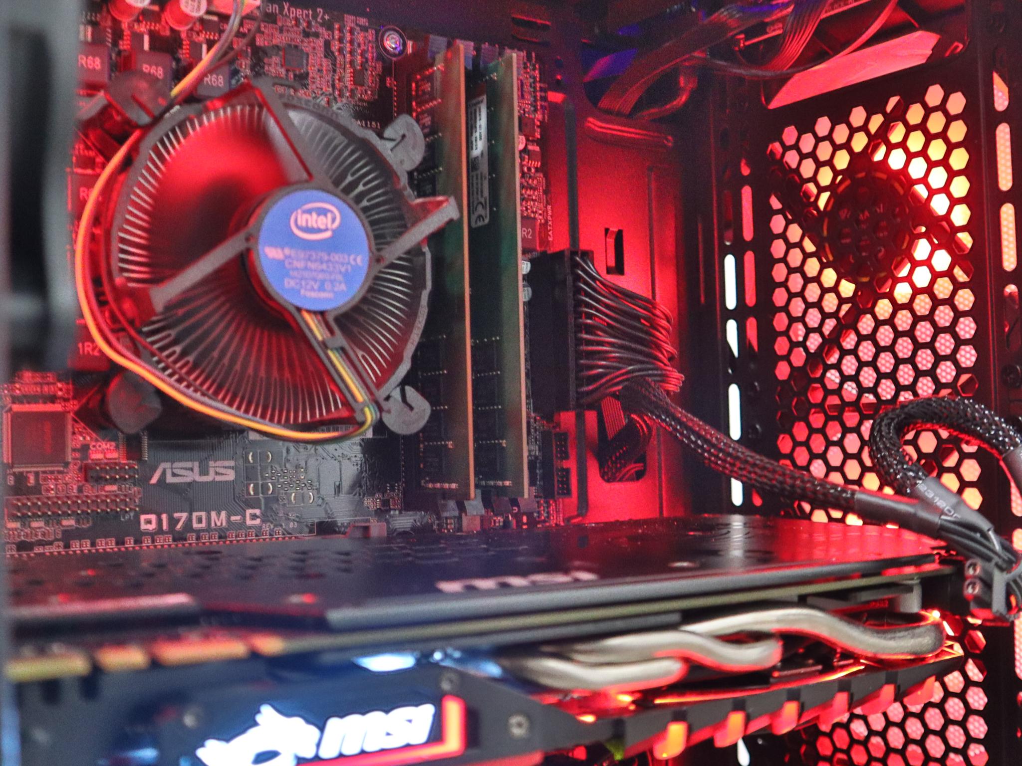 Gaming PC - GTX 1080, i7-7700, 16GB DDR4, WIFI, ARGB, BLACK, 120GB SATA SSD, 1TB HDD.
