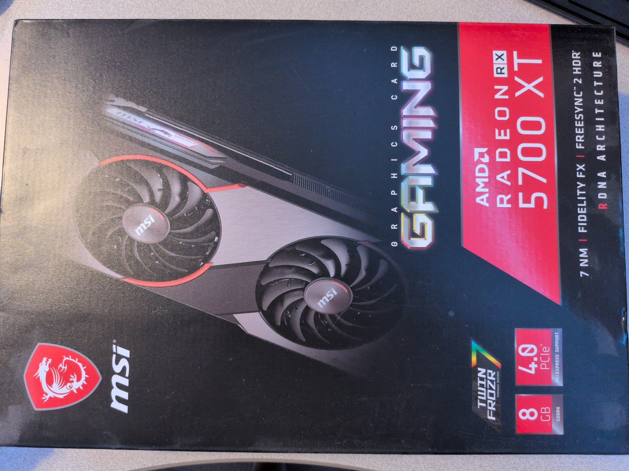 MSI RX 5700 XT Gaming X 8GB - No Display - For Parts