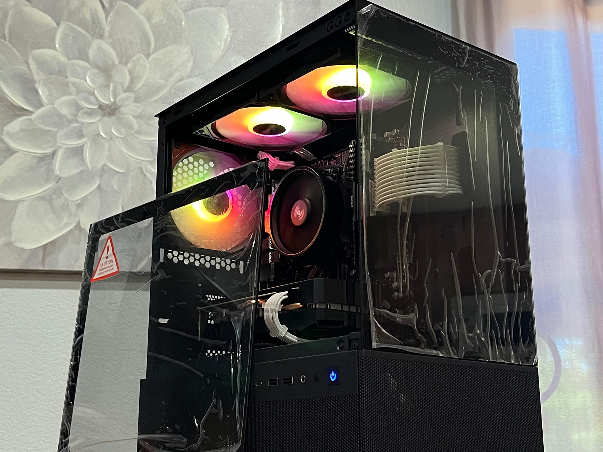 RX 580 8GB, Ryzen 7 2700X, 16GB RAM | Black RGB Gaming Computer/PC