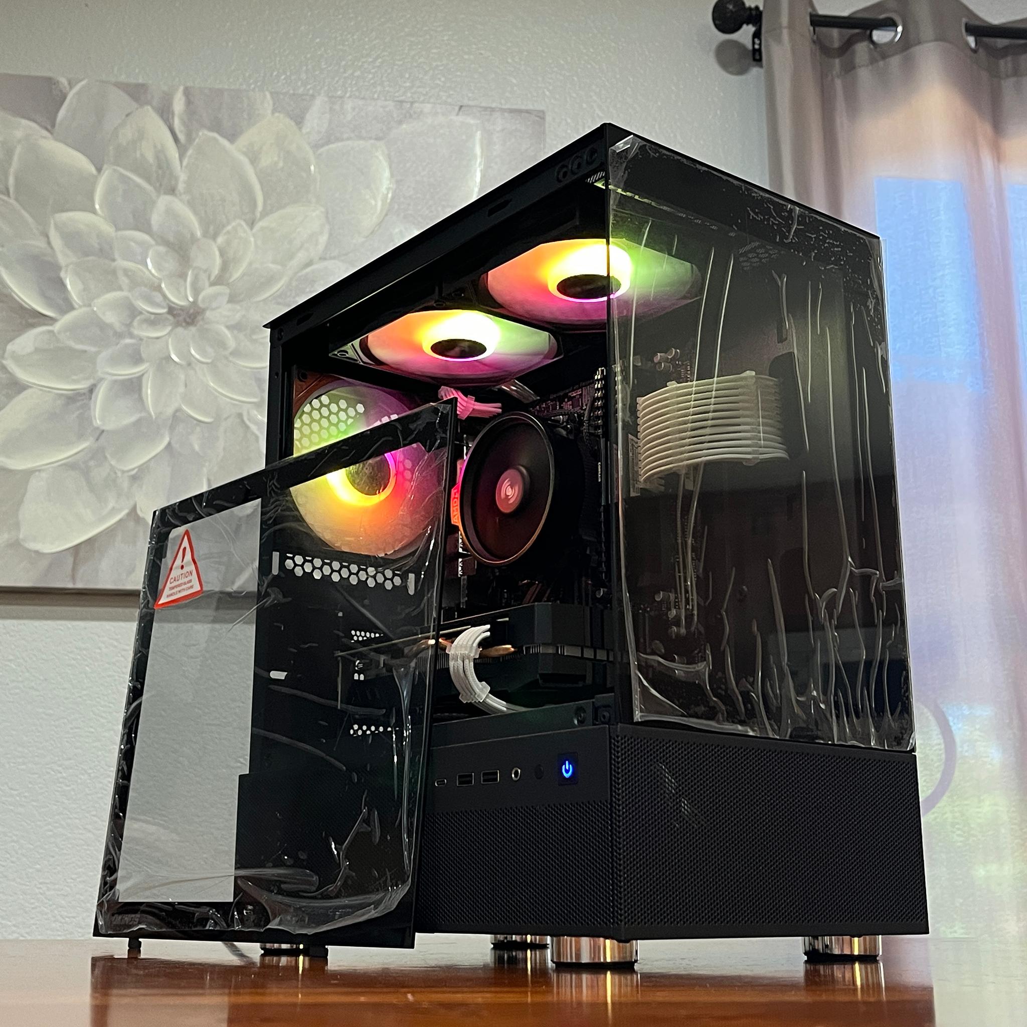 RX 580 8GB, Ryzen 7 2700X, 16GB RAM | Black RGB Gaming Computer/PC