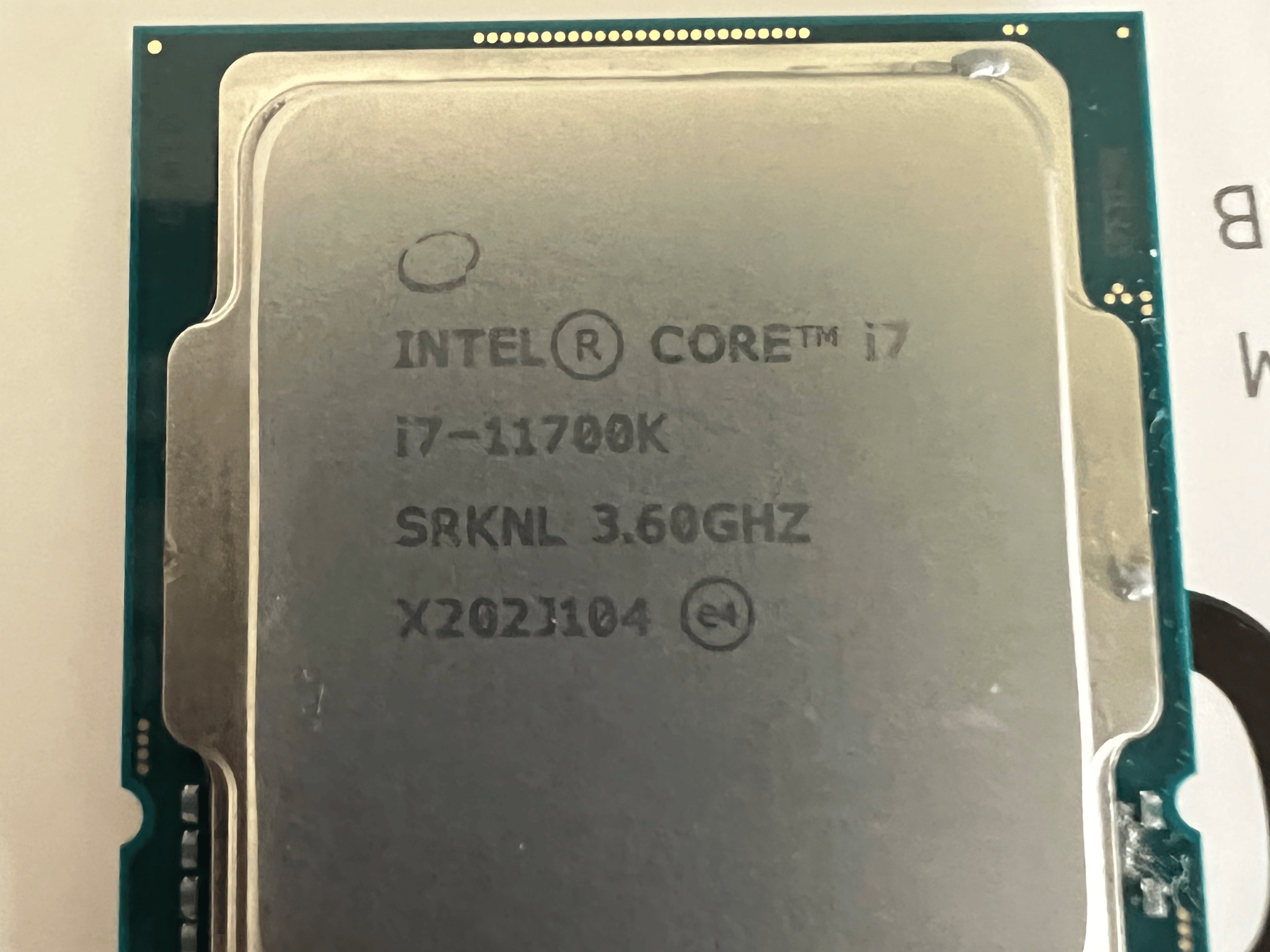 Intel I7-11700k 
