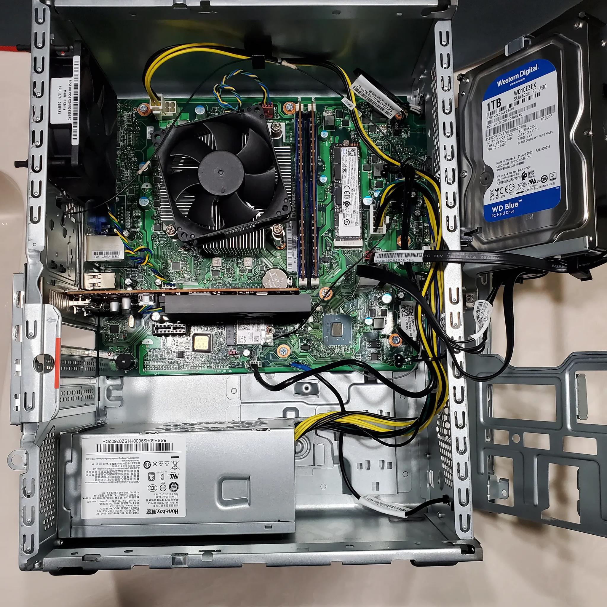 Lenovo IdeaCentre 5: Intel Core i3-10100, AMD Radeon RX 6400, 16GB RAM, 512GB SSD, 1TB HDD, W11P
