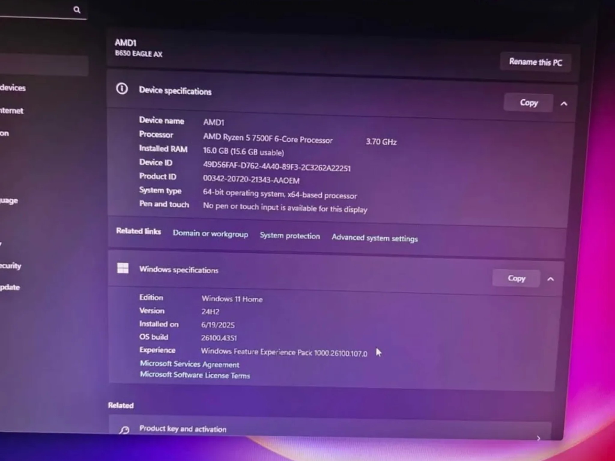 Custom AMD Build / no gpu