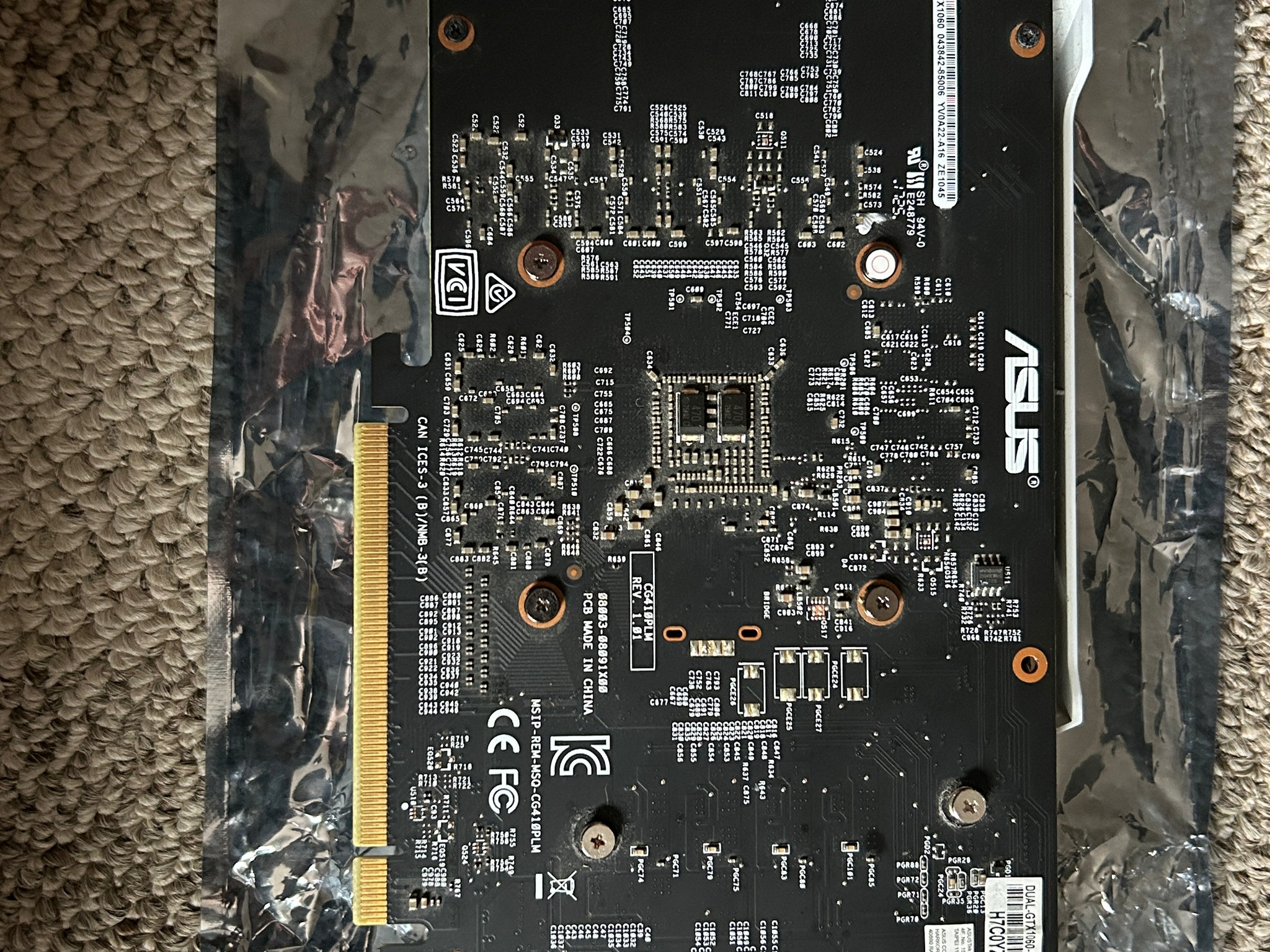 ASUS DUAL GTX 1060 3GB