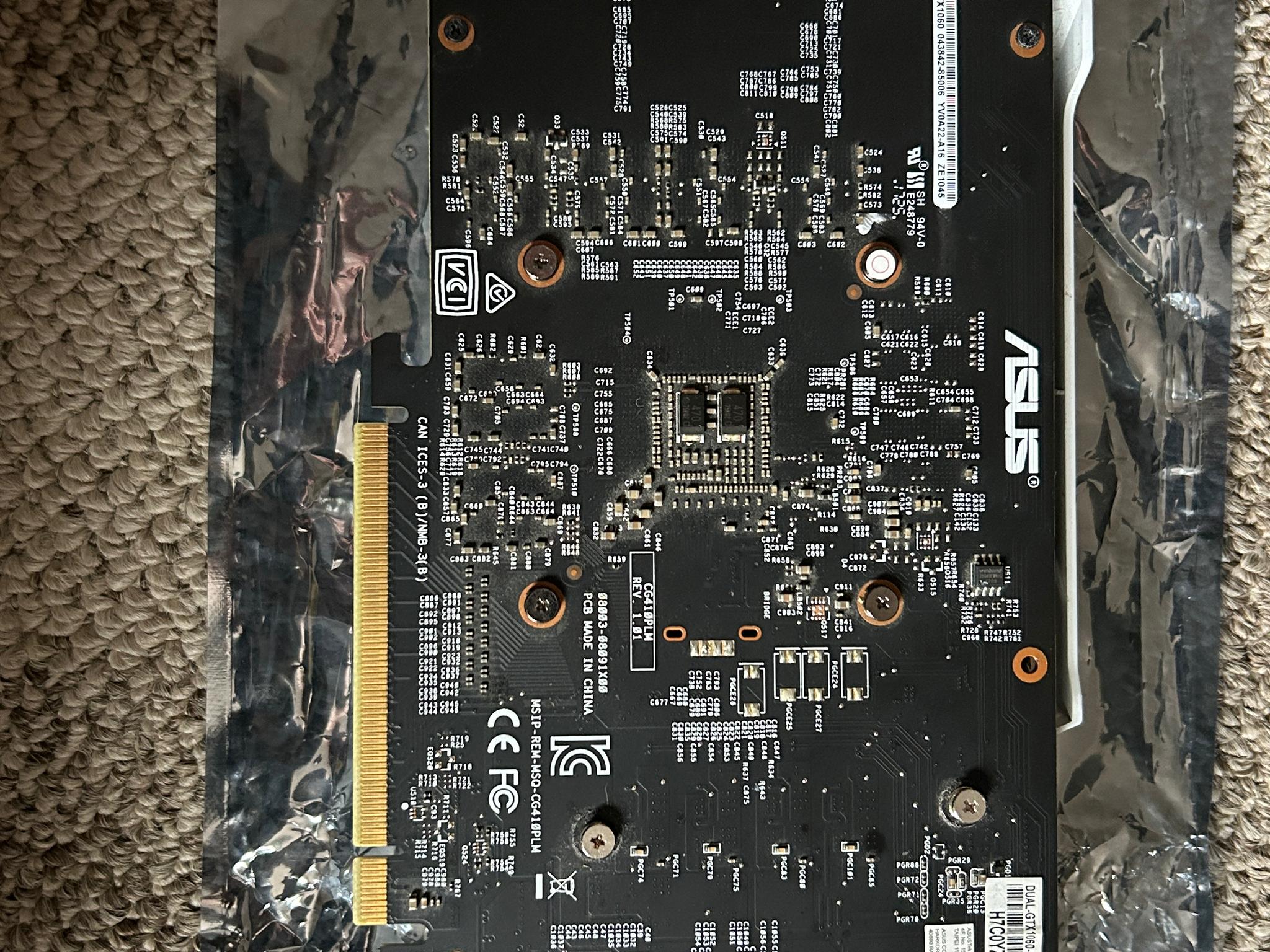 ASUS DUAL GTX 1060 3GB