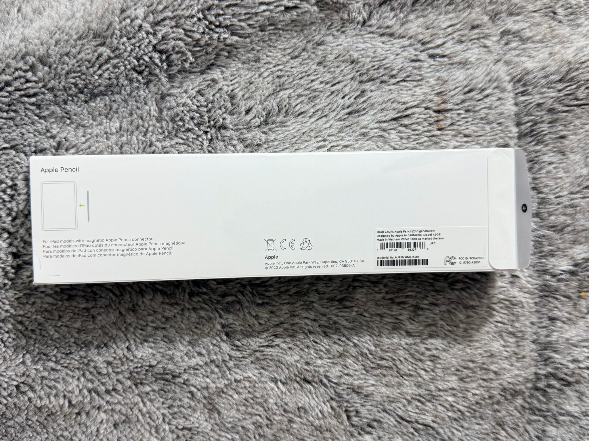 Apple Pencil 2nd Generation for iPad Pro MU8F2AM/A with Wireless Charging