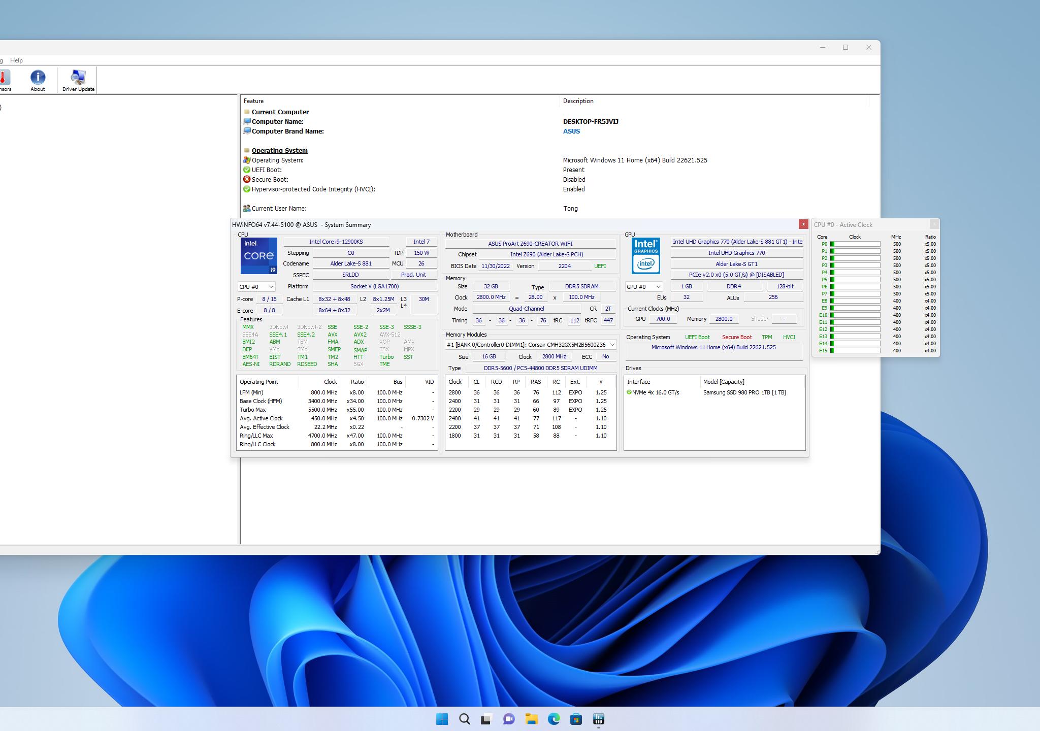 Intel 12th Gen i9- 12900ks - Special