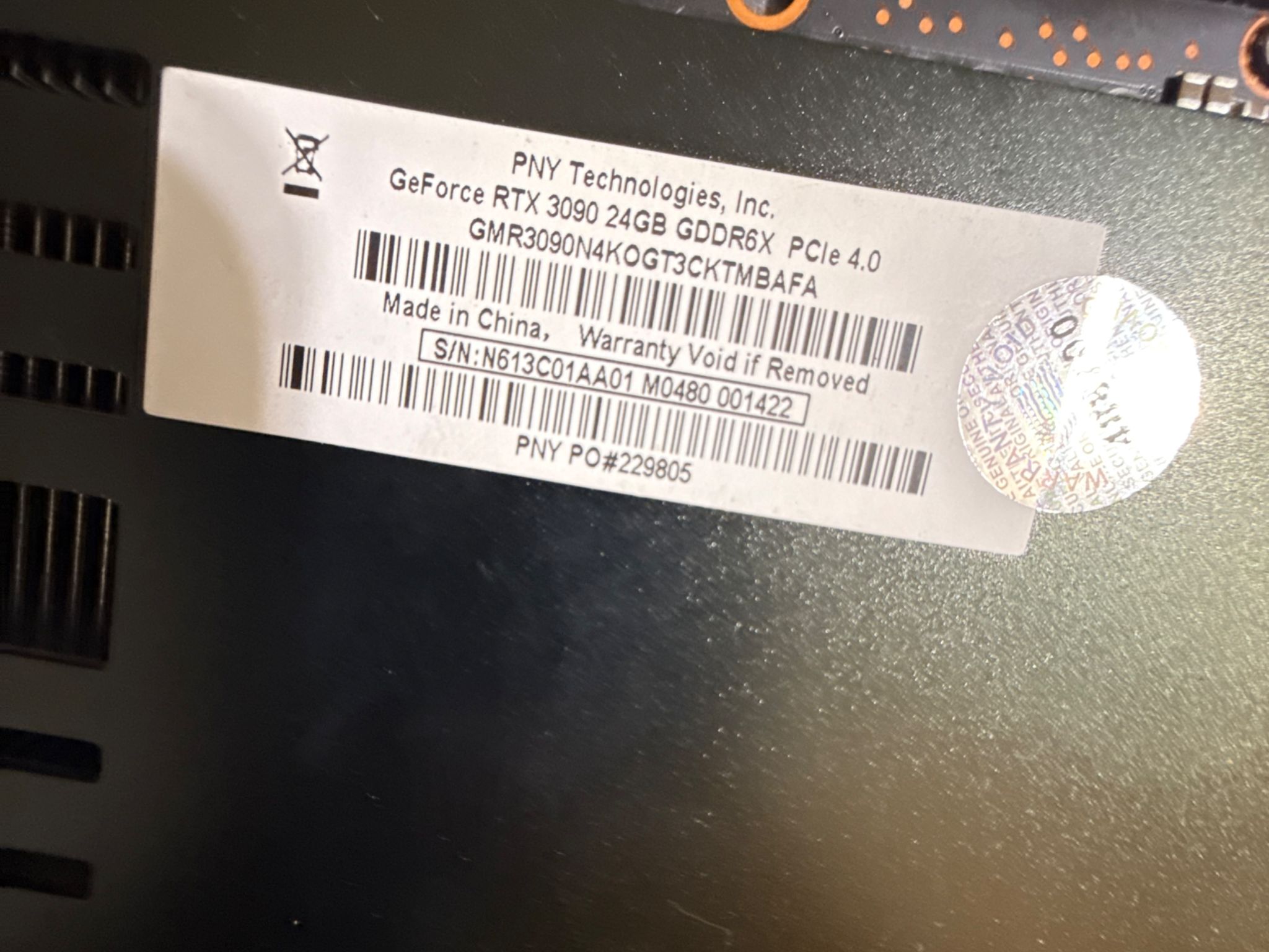 2x PNY RTX 3090 XLR8 24gb