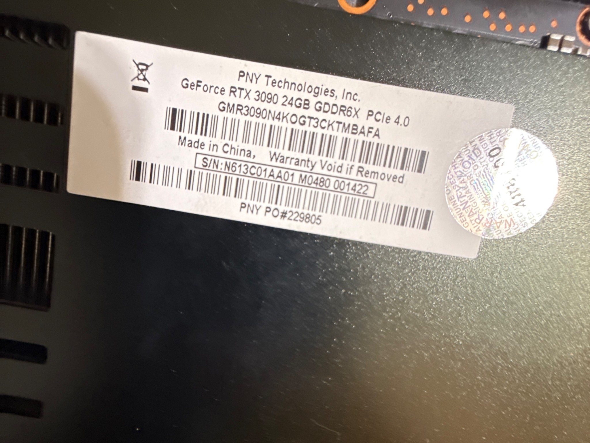 2x PNY RTX 3090 XLR8 24gb