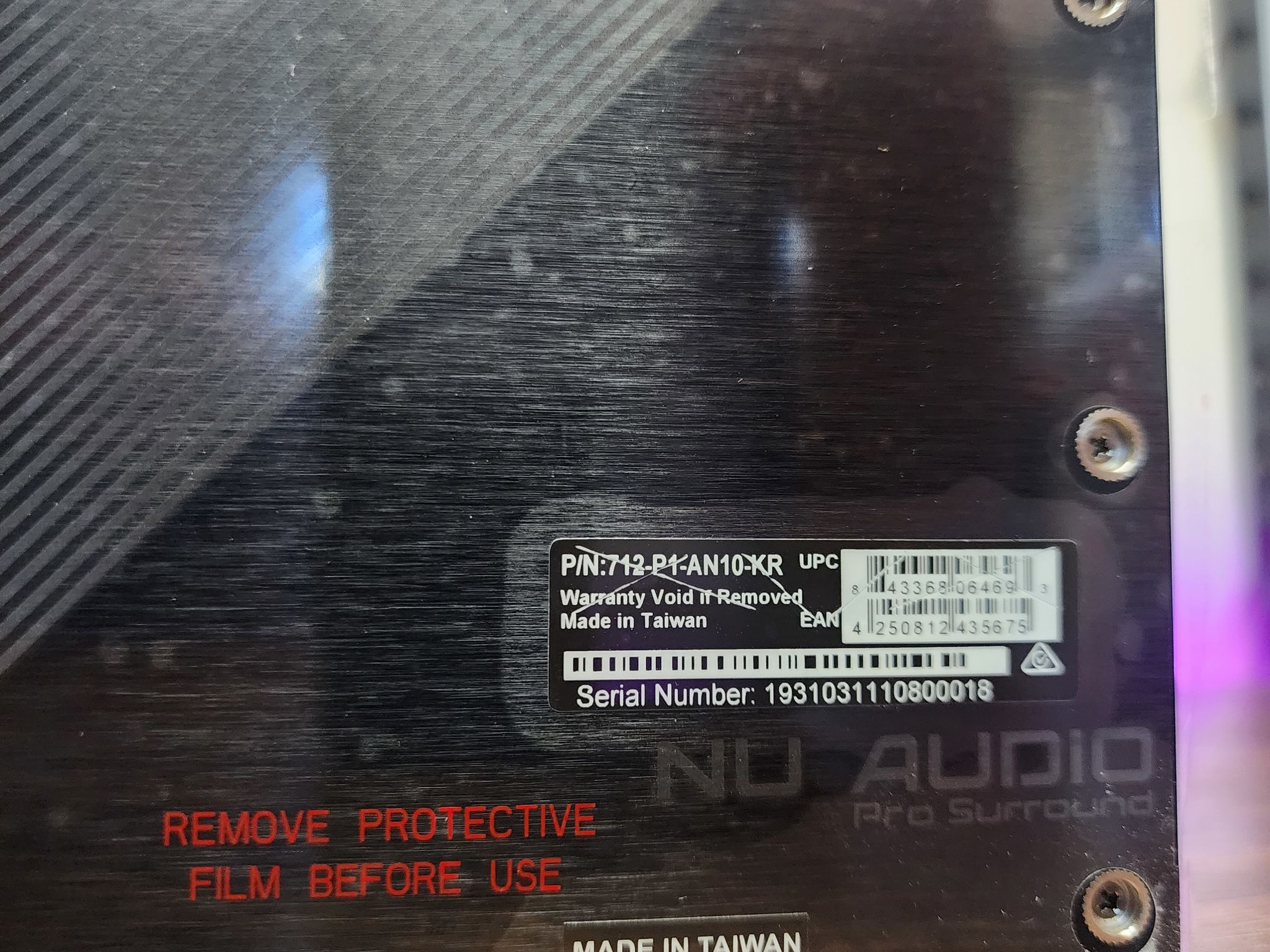 EVGA NU Audio Pro Surround Node Daughterboard