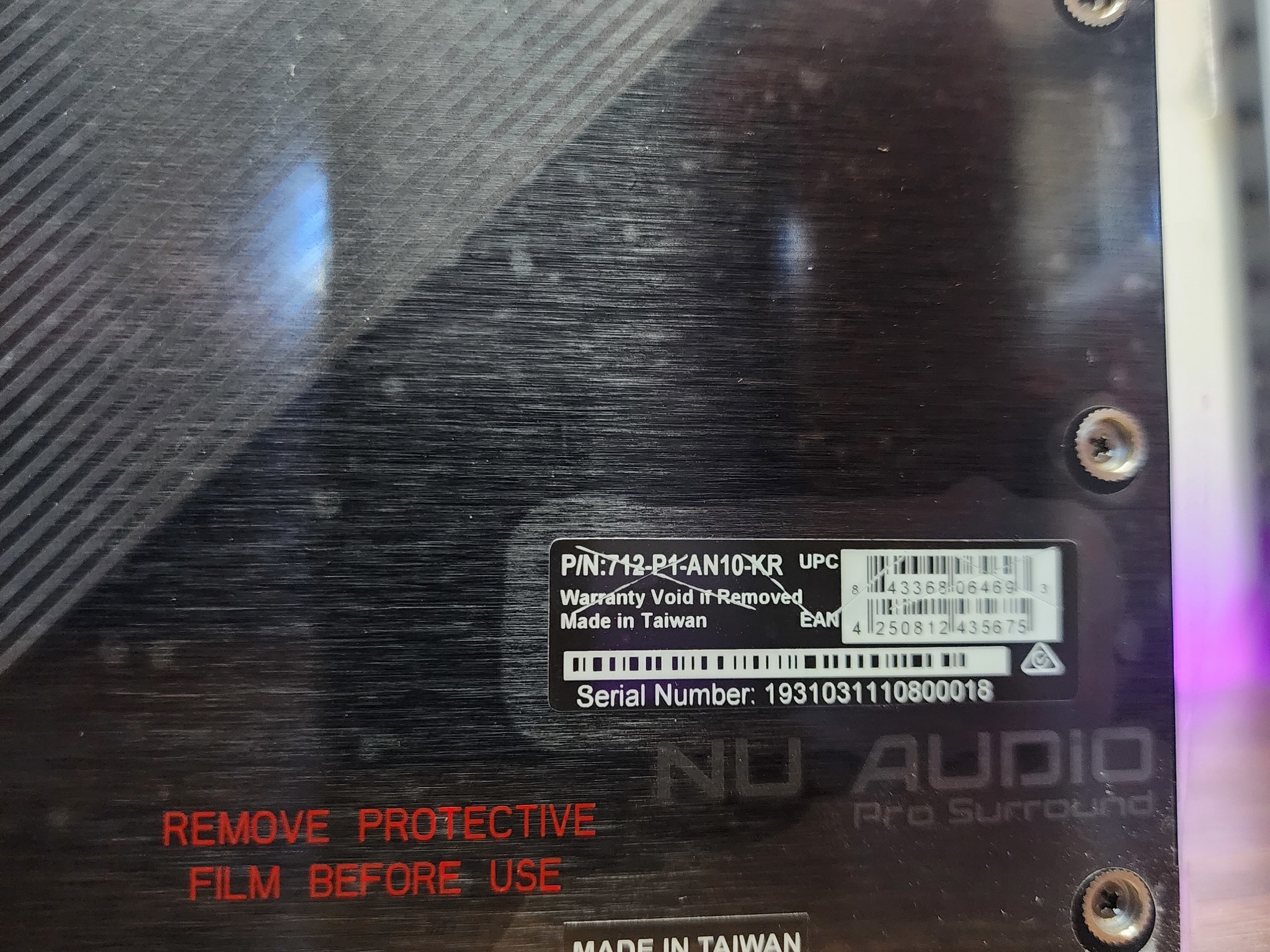 EVGA NU Audio Pro Surround Node Daughterboard