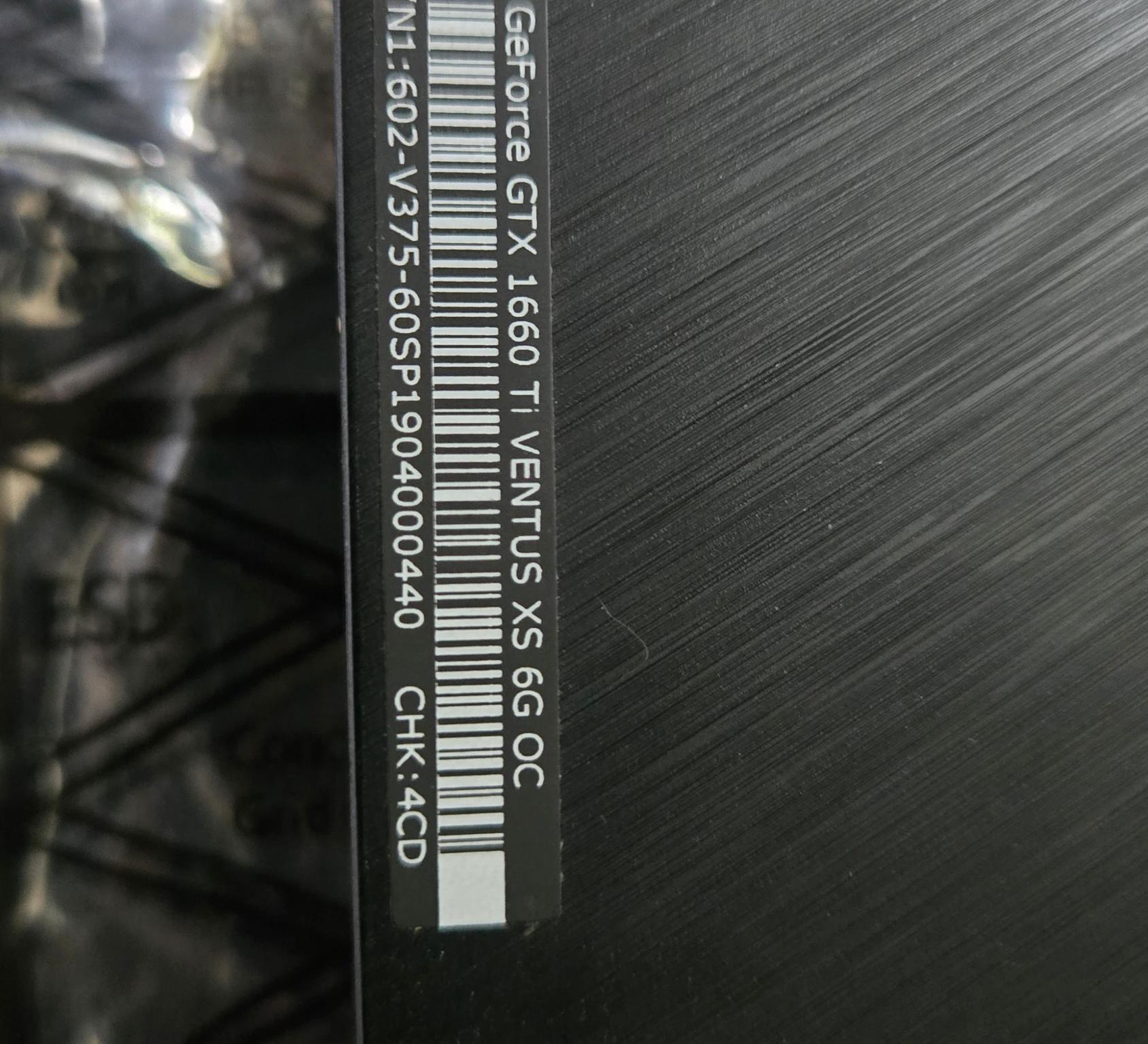 MSI Ventus GTX 1660 Ti OC