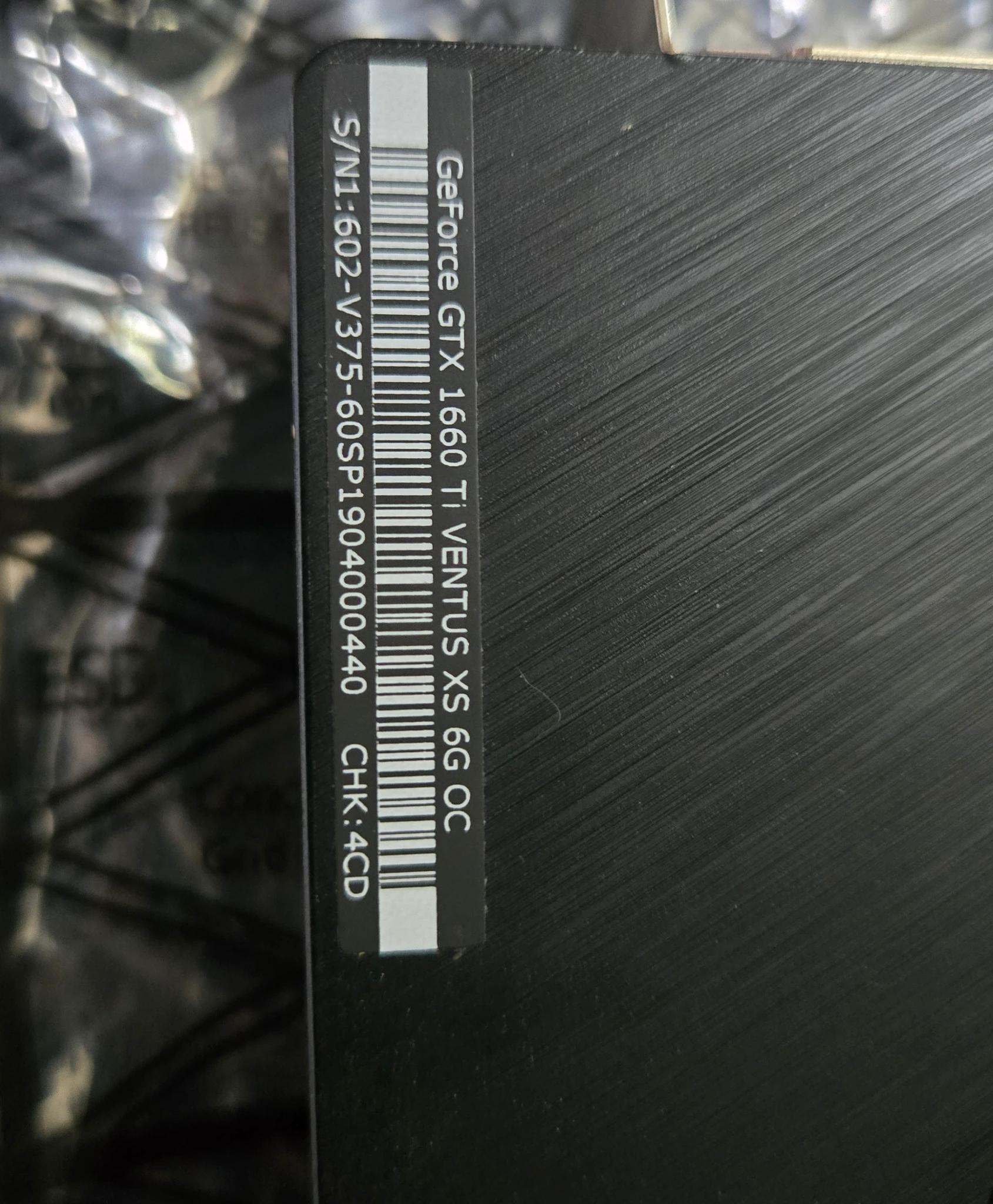 MSI Ventus GTX 1660 Ti OC