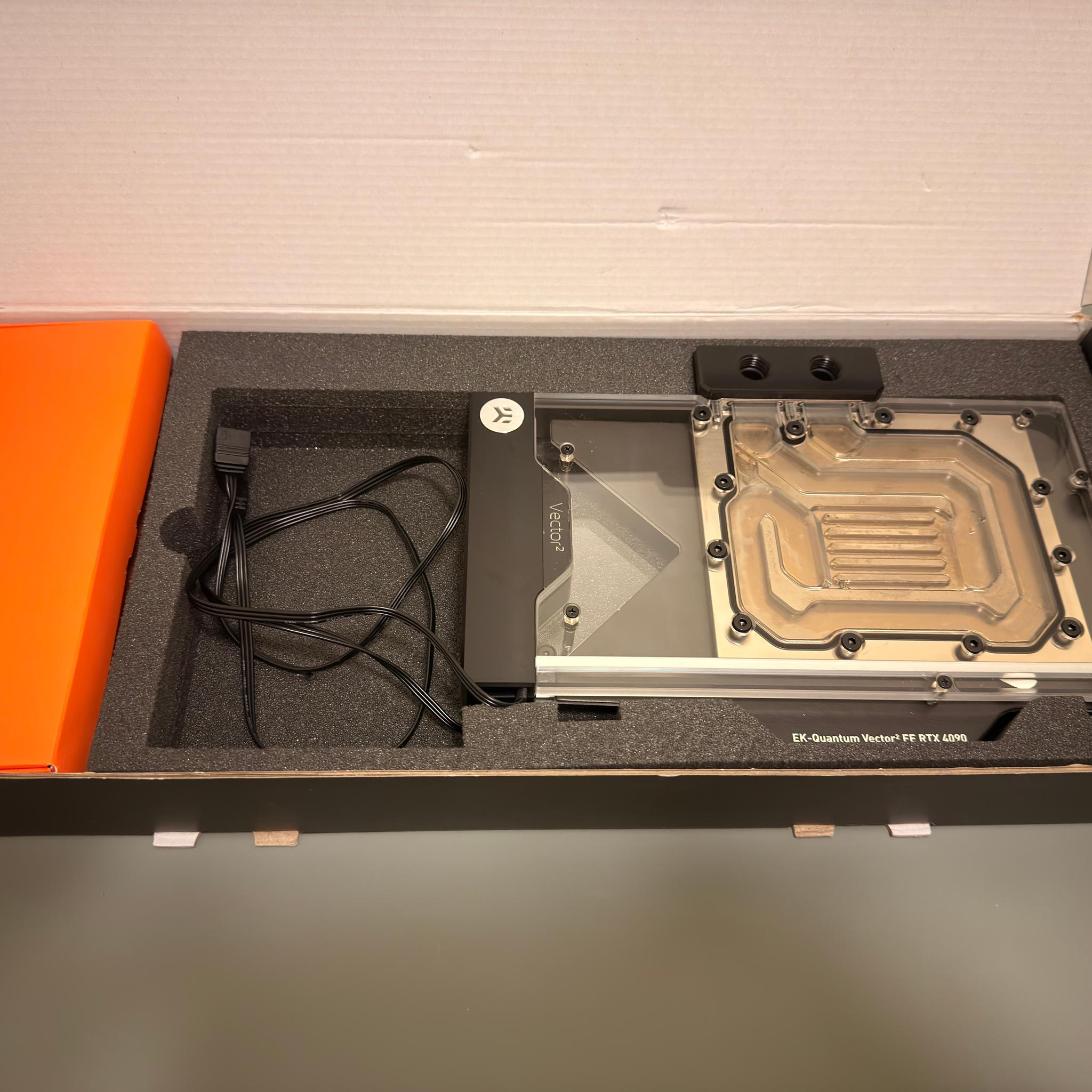 EK Quantum Vector2 ARGB GPU Water Block + Active Backplate for Nvidia RTX 4090 FE