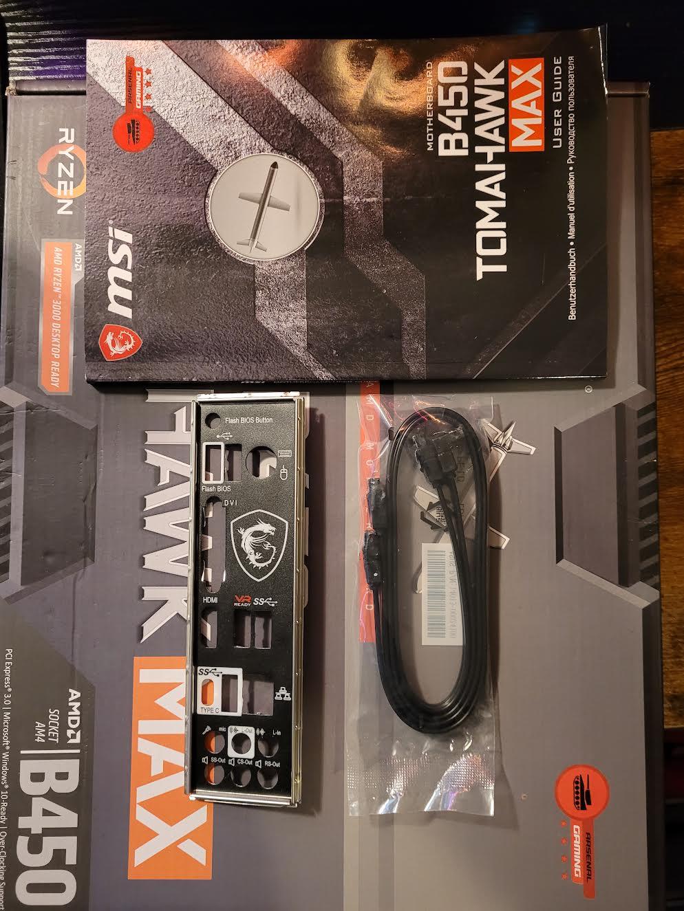 MSI AMD B450 Tomahawk Max ATX Motherboard | Barely Used