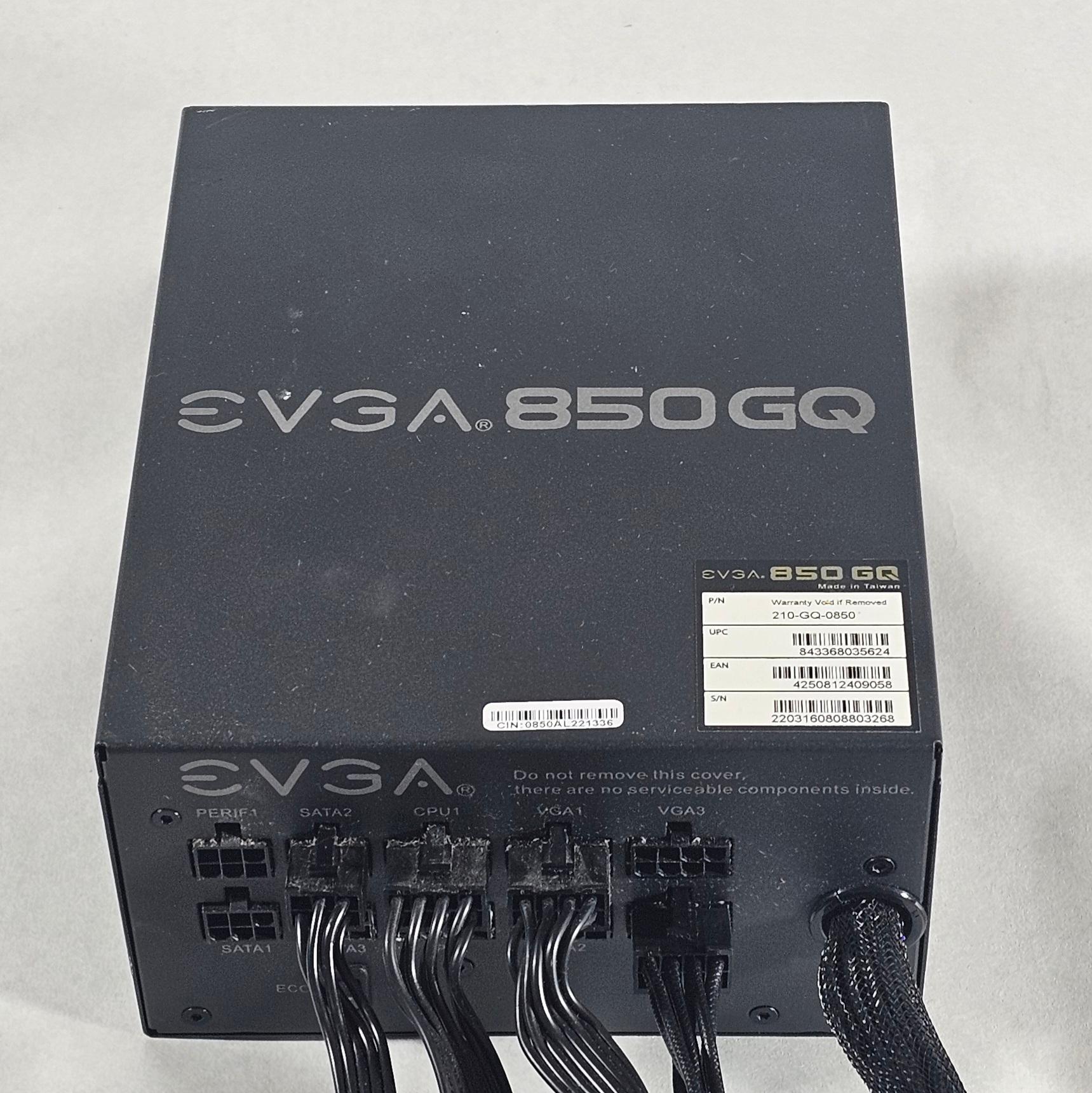 850 Watt PSU EVGA 850 GQ 80+ GOLD Power Supply