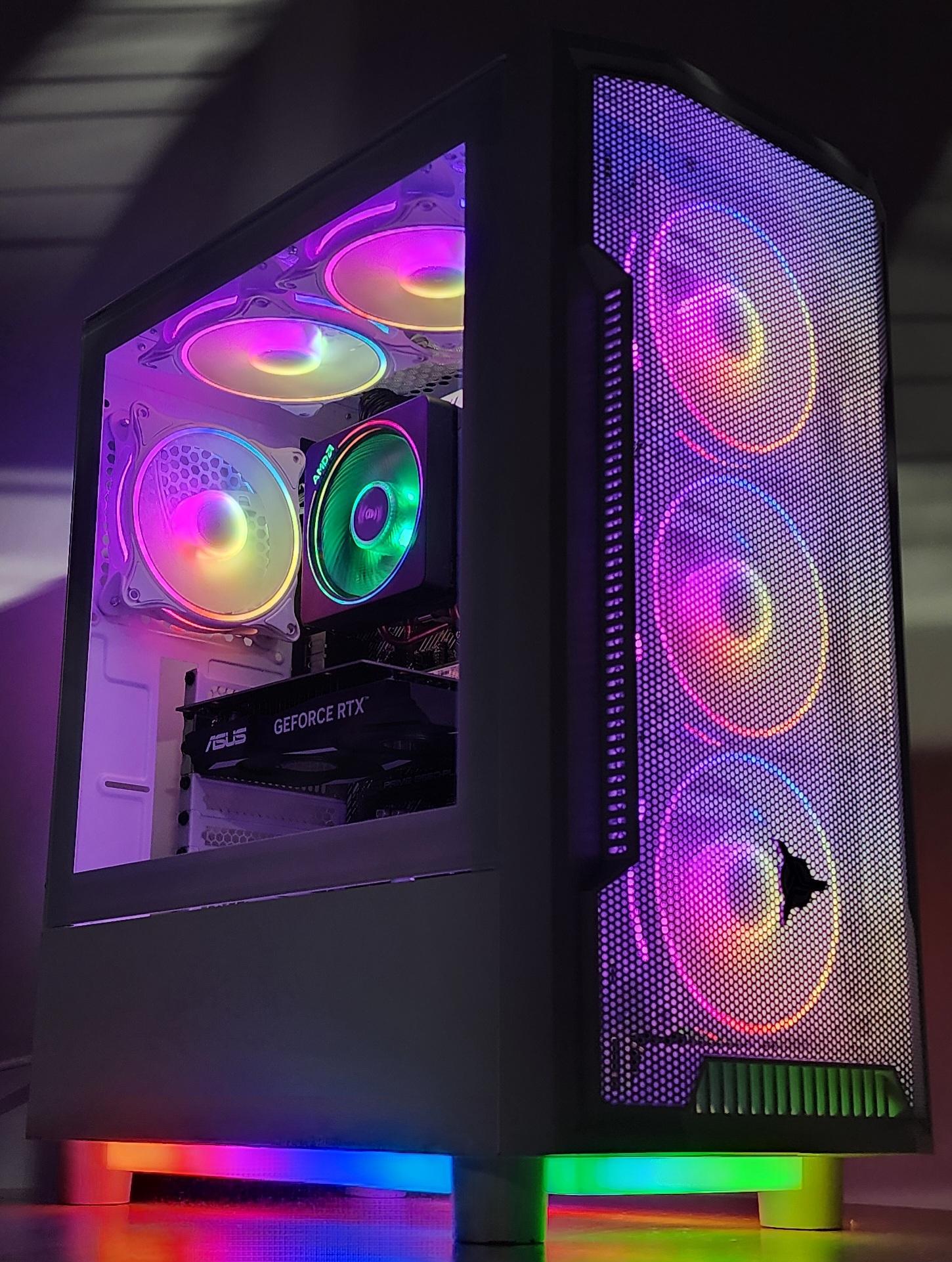 Gaming PC Ryzen 5 5500 16GB RAM 256GB SSD + 1TB HDD RTX 3050 6GB Win11 Computer