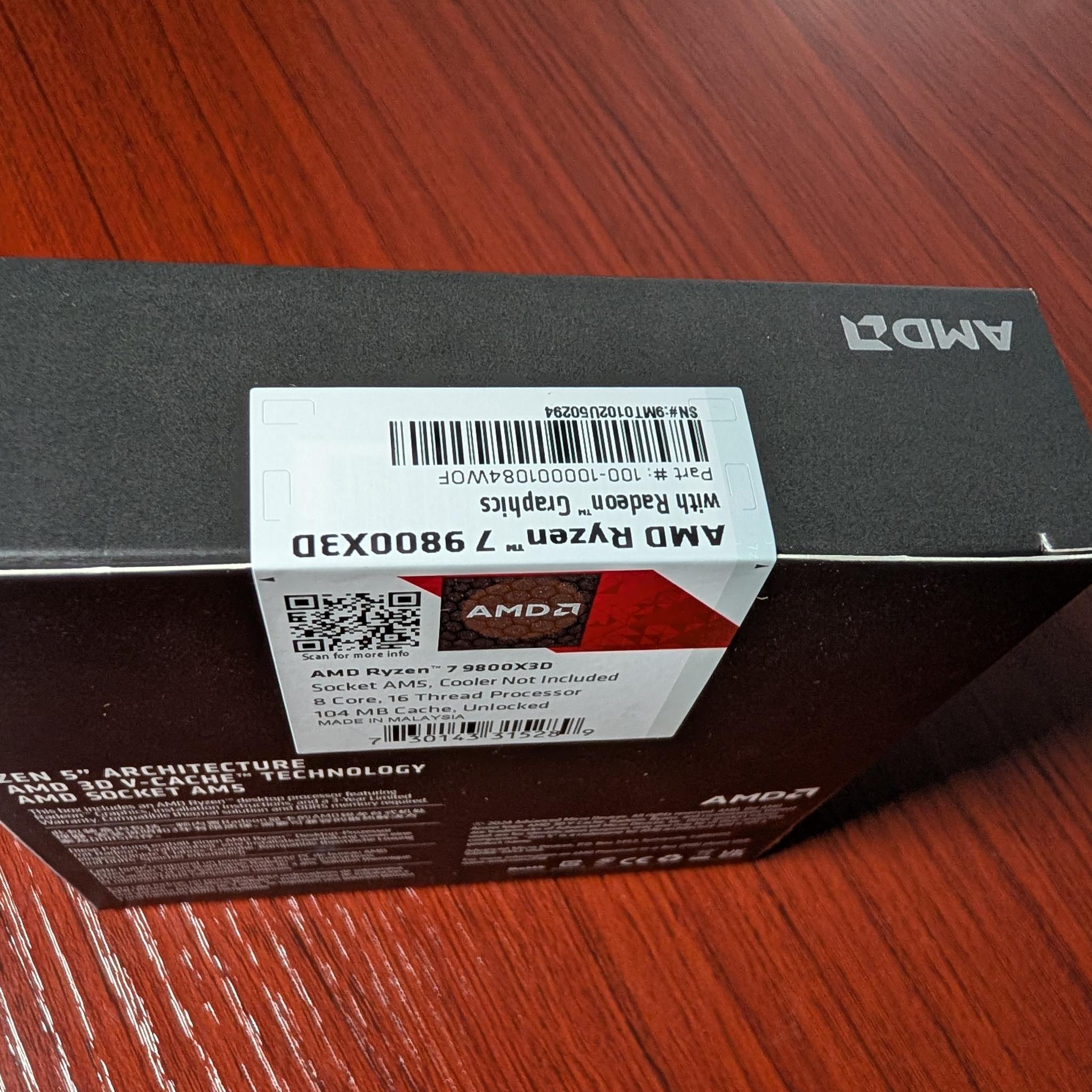 AMD Ryzen 7 9800X3D *BRAND NEW SEALED*