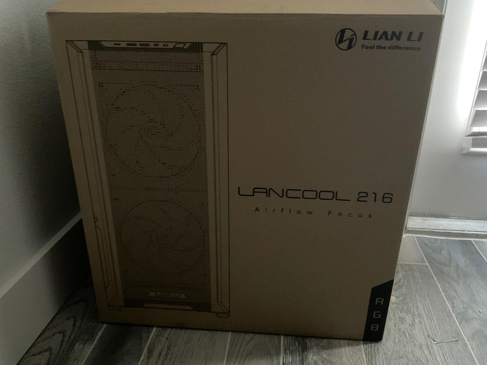 Like New! Lian Li Lancool 216 RGB Black Mid Tower Case