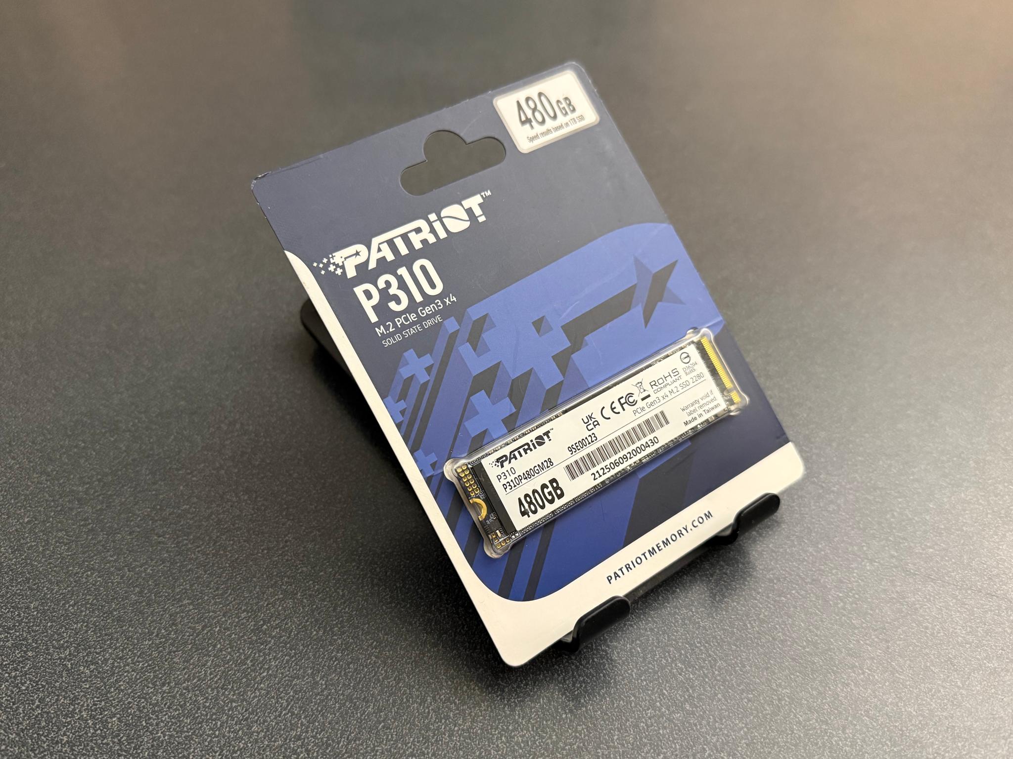 NEW 480GB Patriot P310 NVMe M.2 SSD