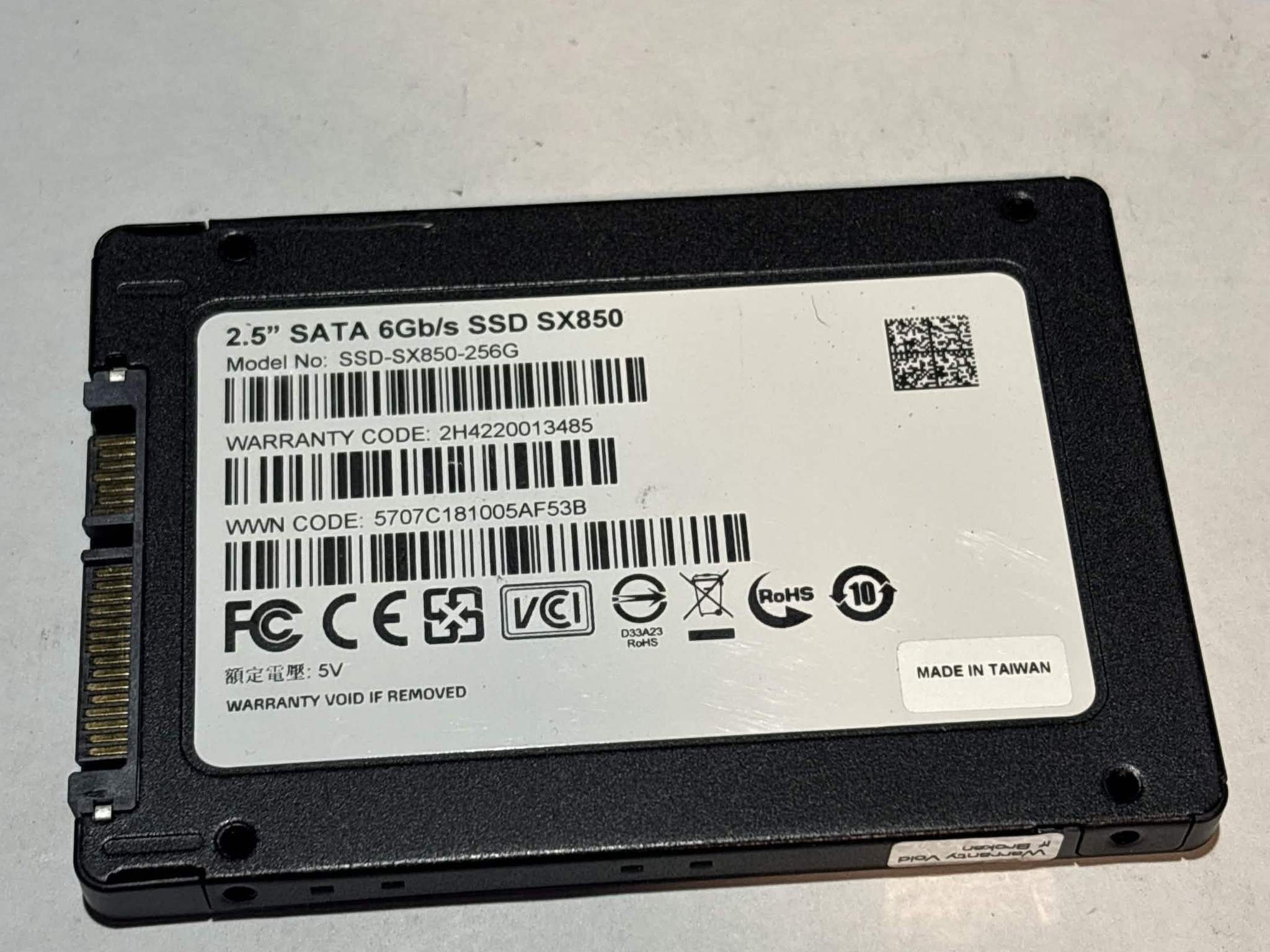 ADATA XPG SX850 256GB SATA SSD | Tested & Functional