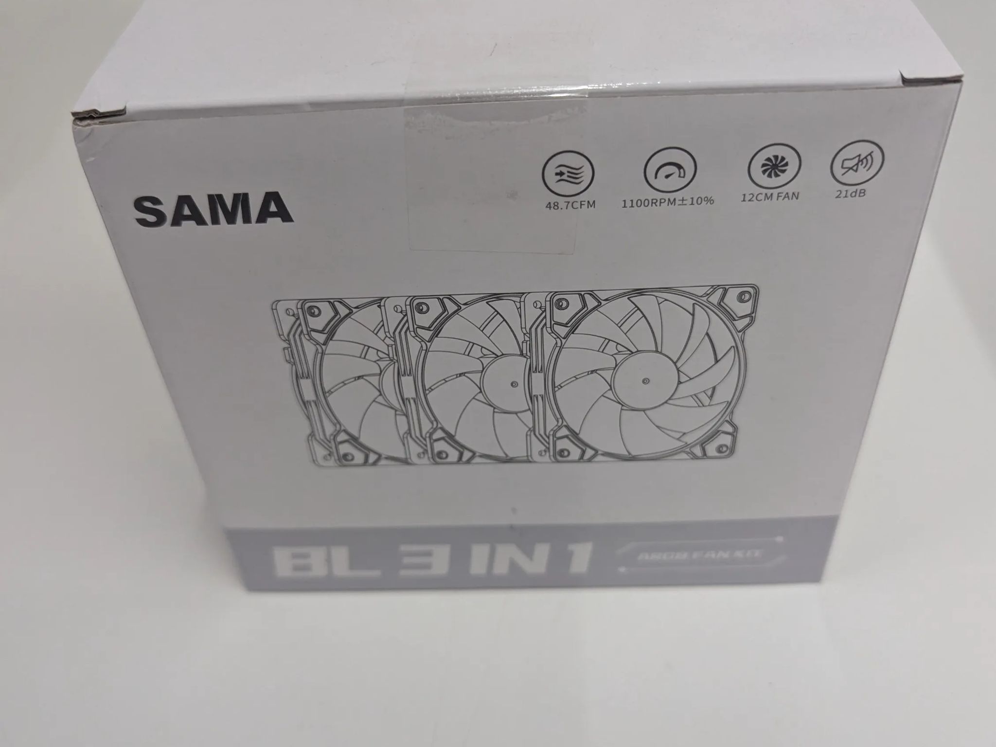 💨 SAMA BLW 3-in-1 ARGB PC Case Fans | 120mm | Fan Hub Included