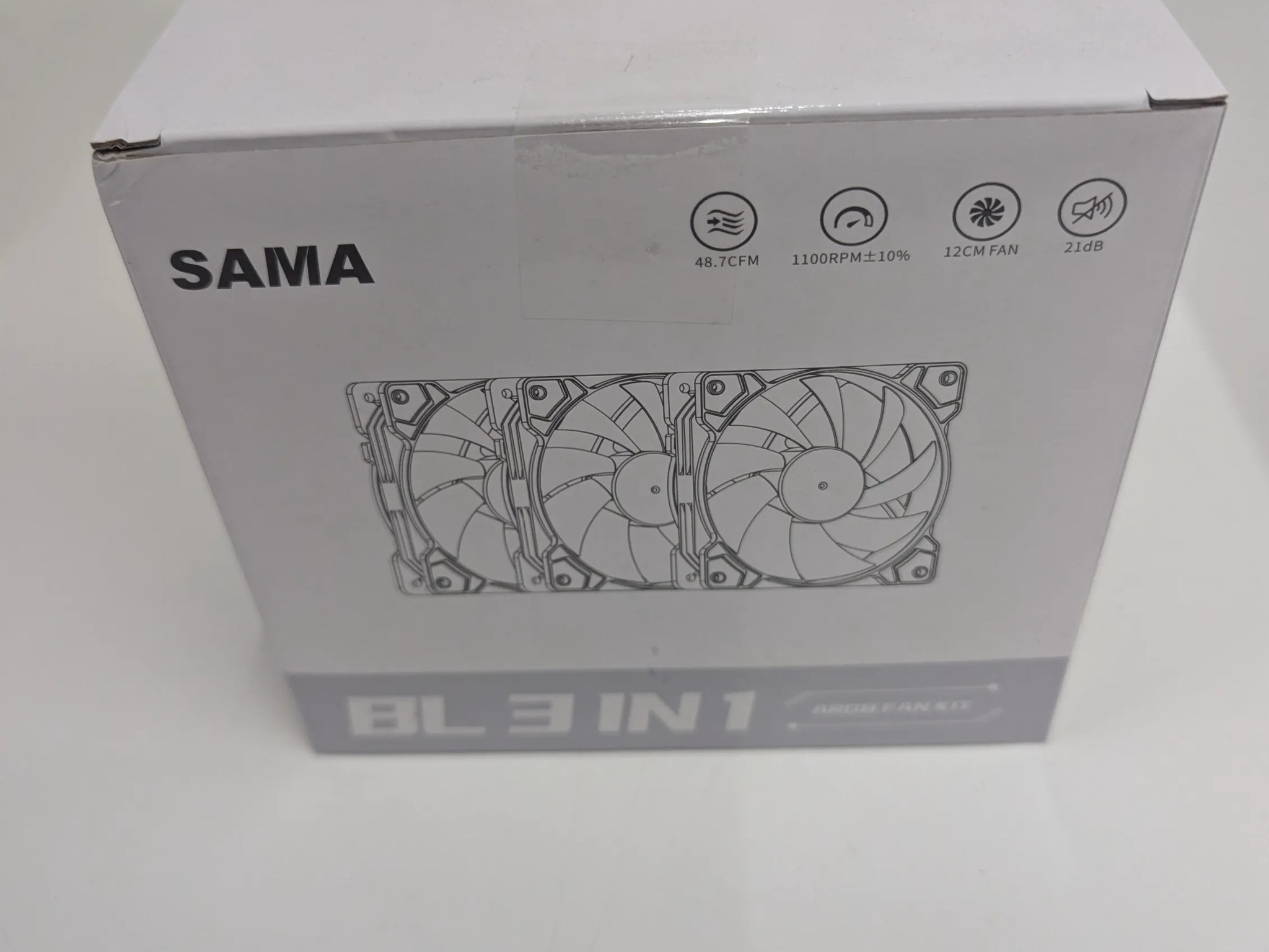 💨 SAMA BLW 3-in-1 ARGB PC Case Fans | 120mm | Fan Hub Included