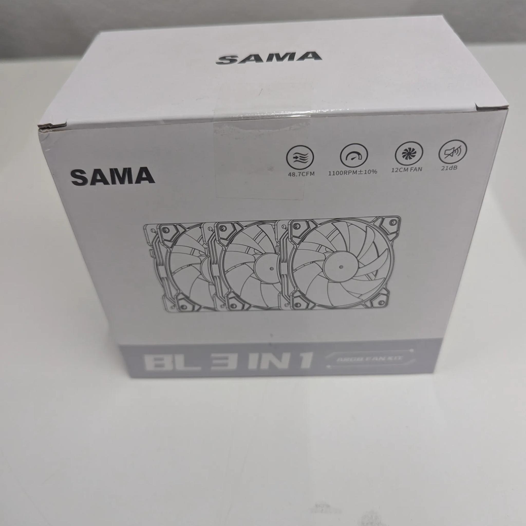 💨 SAMA BLW 3-in-1 ARGB PC Case Fans | 120mm | Fan Hub Included