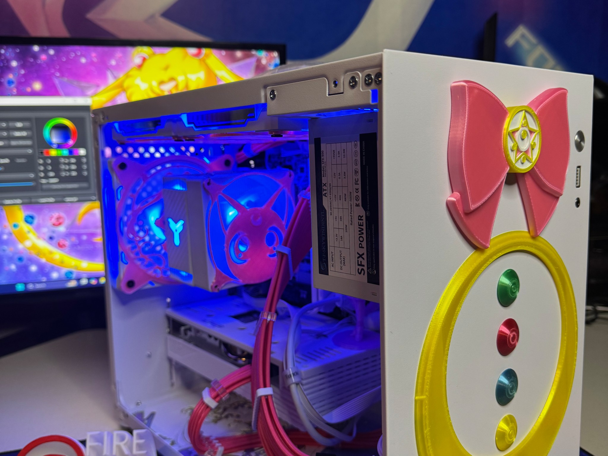 Fire Tech Labs: Anime gaming pc RYZEN 5 3600X / AMD RX 5600 / 32gb ram / 1tb nvme ssd