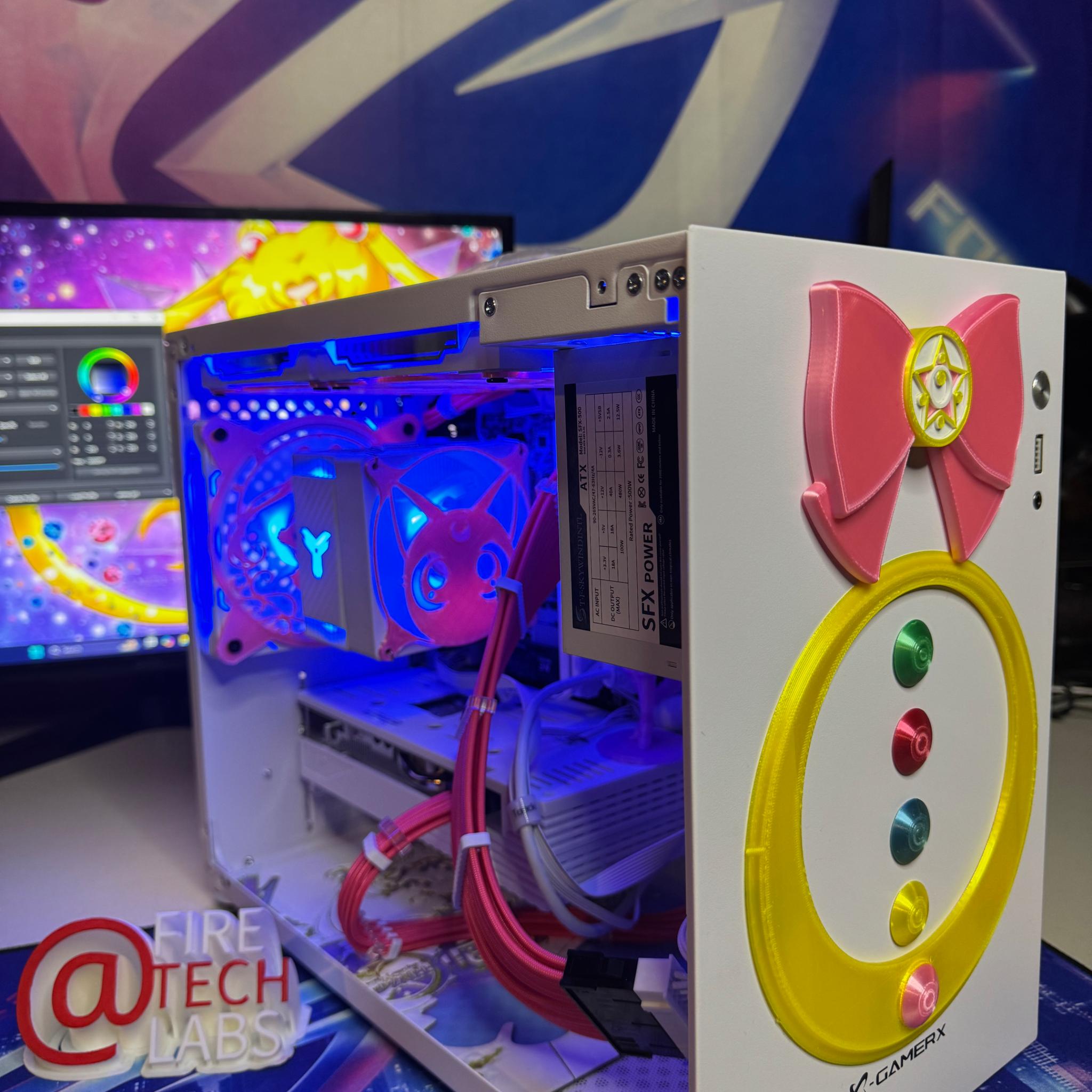 Fire Tech Labs: Anime gaming pc RYZEN 5 3600X / AMD RX 5600 / 32gb ram / 1tb nvme ssd