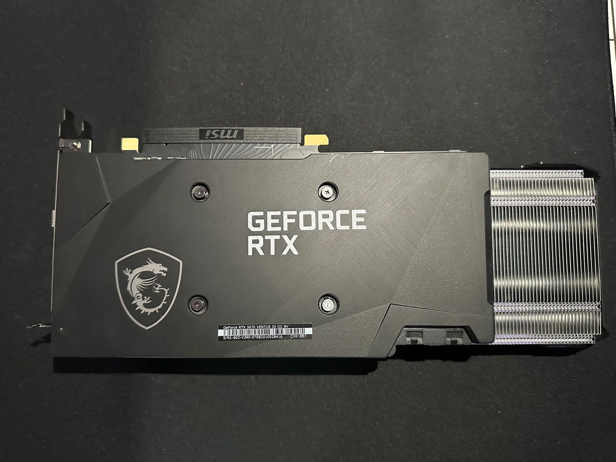 Used MSI GeForce RTX 3070 8 GB VENTUS 3X OC