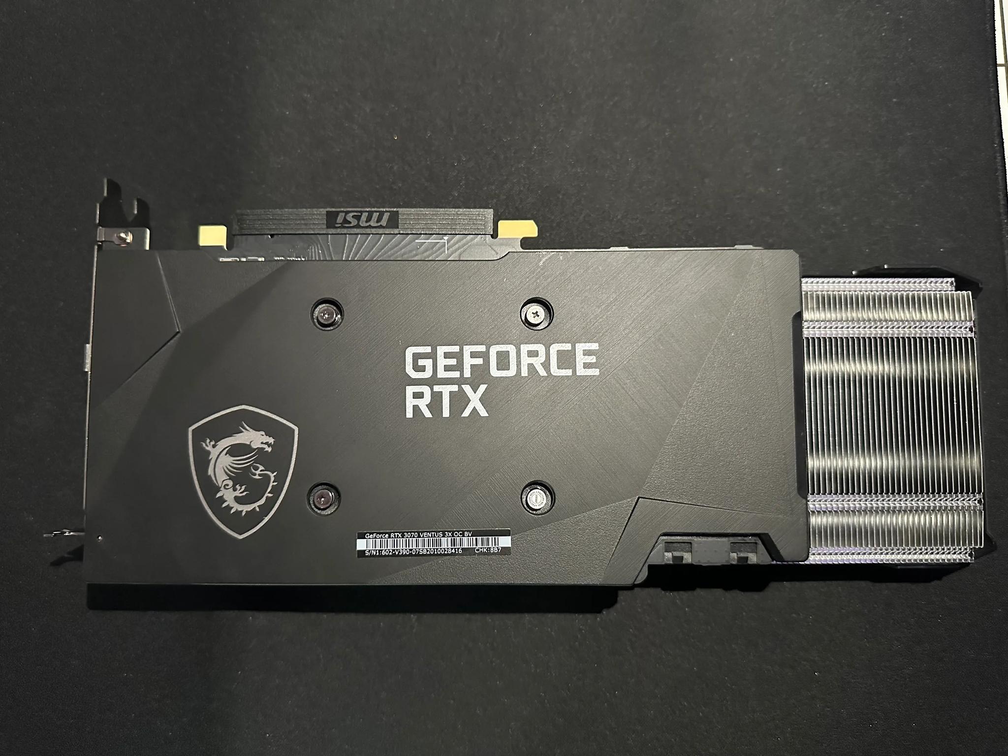 Used MSI GeForce RTX 3070 8 GB VENTUS 3X OC