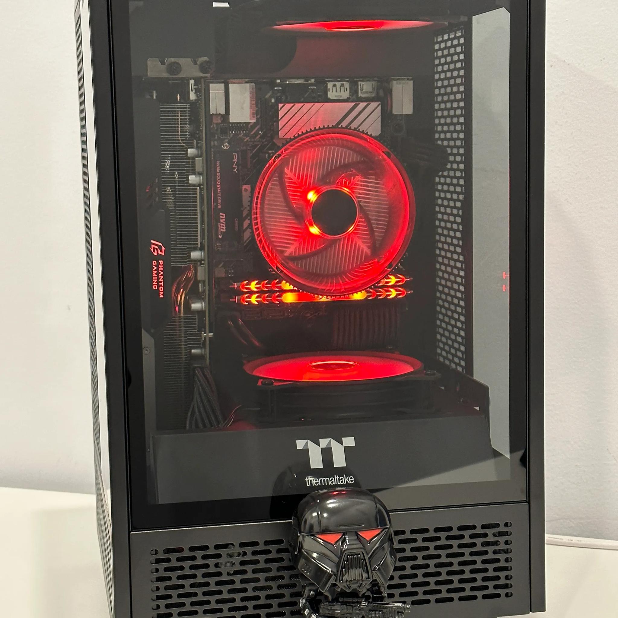 🔴🤖⚔️Red Empire🔴🤖⚔️-Gaming PC-Intel i5 12400 6Cores-AMD RX 5700 XT 8GB-16GB DDR4 -1TB NVME