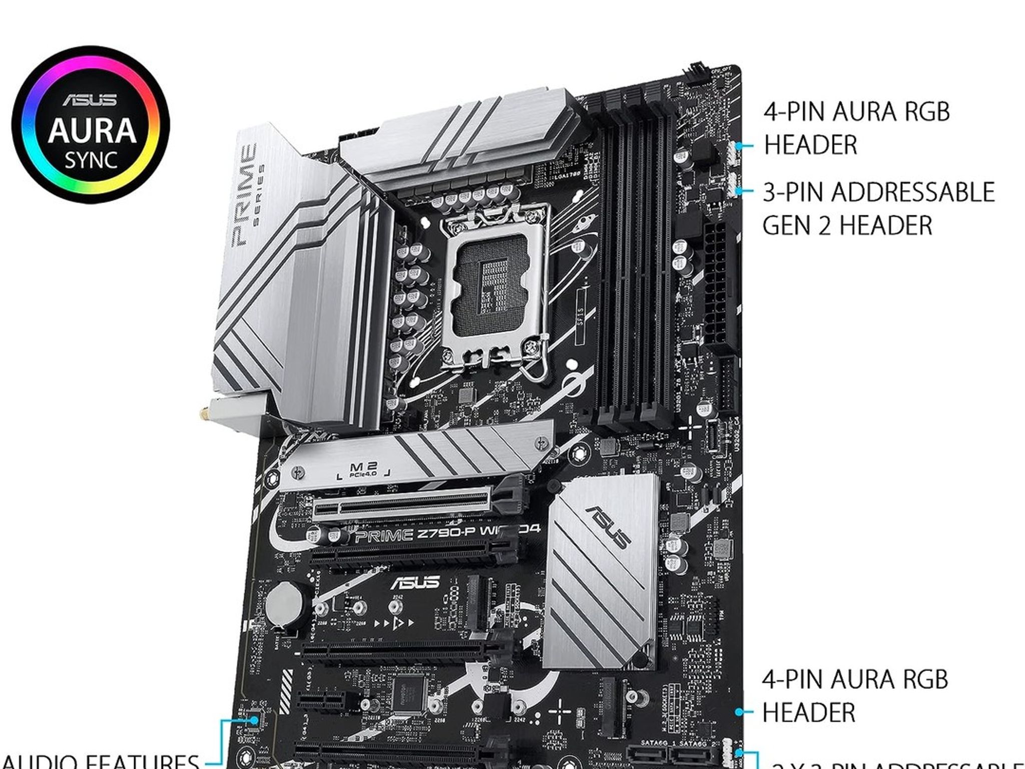 ASUS PRIME Z790-P WIFI D4 Intel LGA 1700 Z790 ATX M.2 Desktop Motherboard A