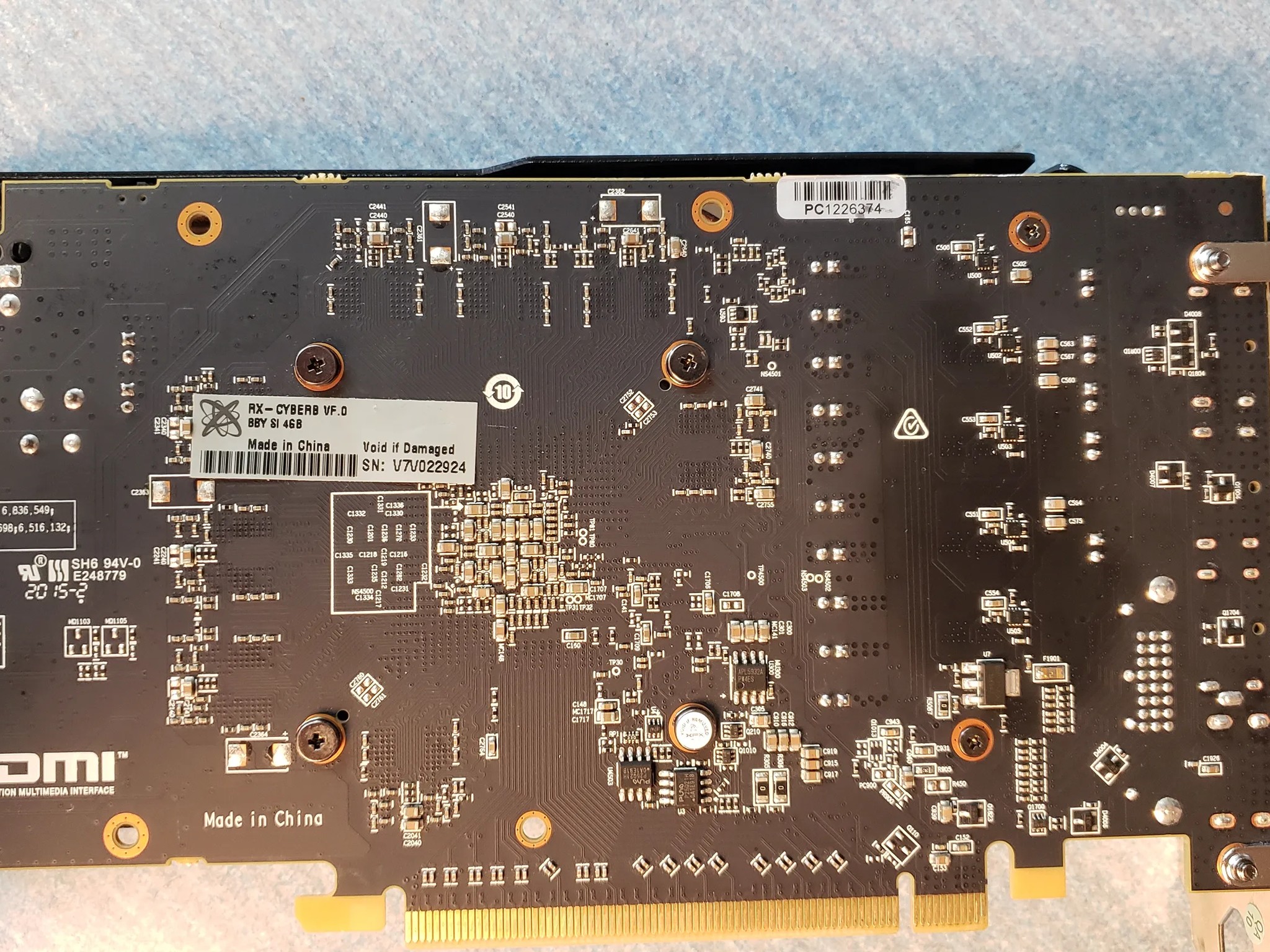 HIS RX 570 graphics card 4gb