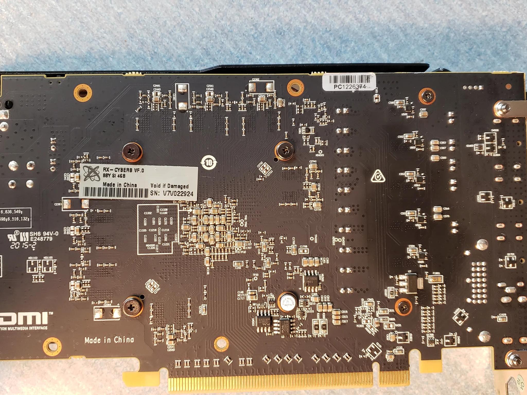 HIS RX 570 graphics card 4gb